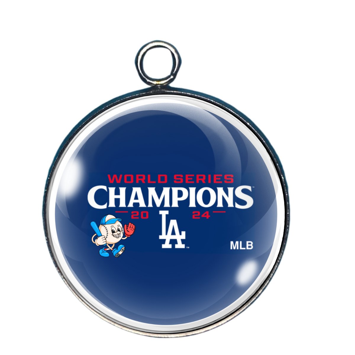 2024 World Series, LA Dodgers, Glass Cabochon Charms