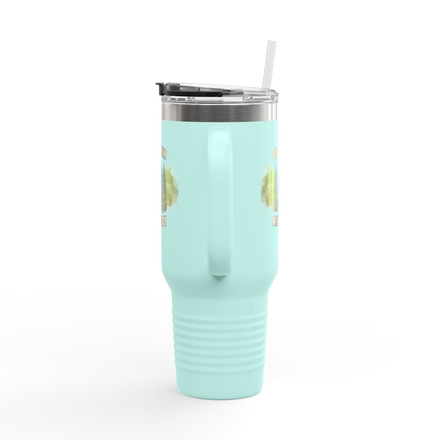 "Squatchin’ Ain’t Easy" 40oz Bigfoot Insulated Travel Tumbler
