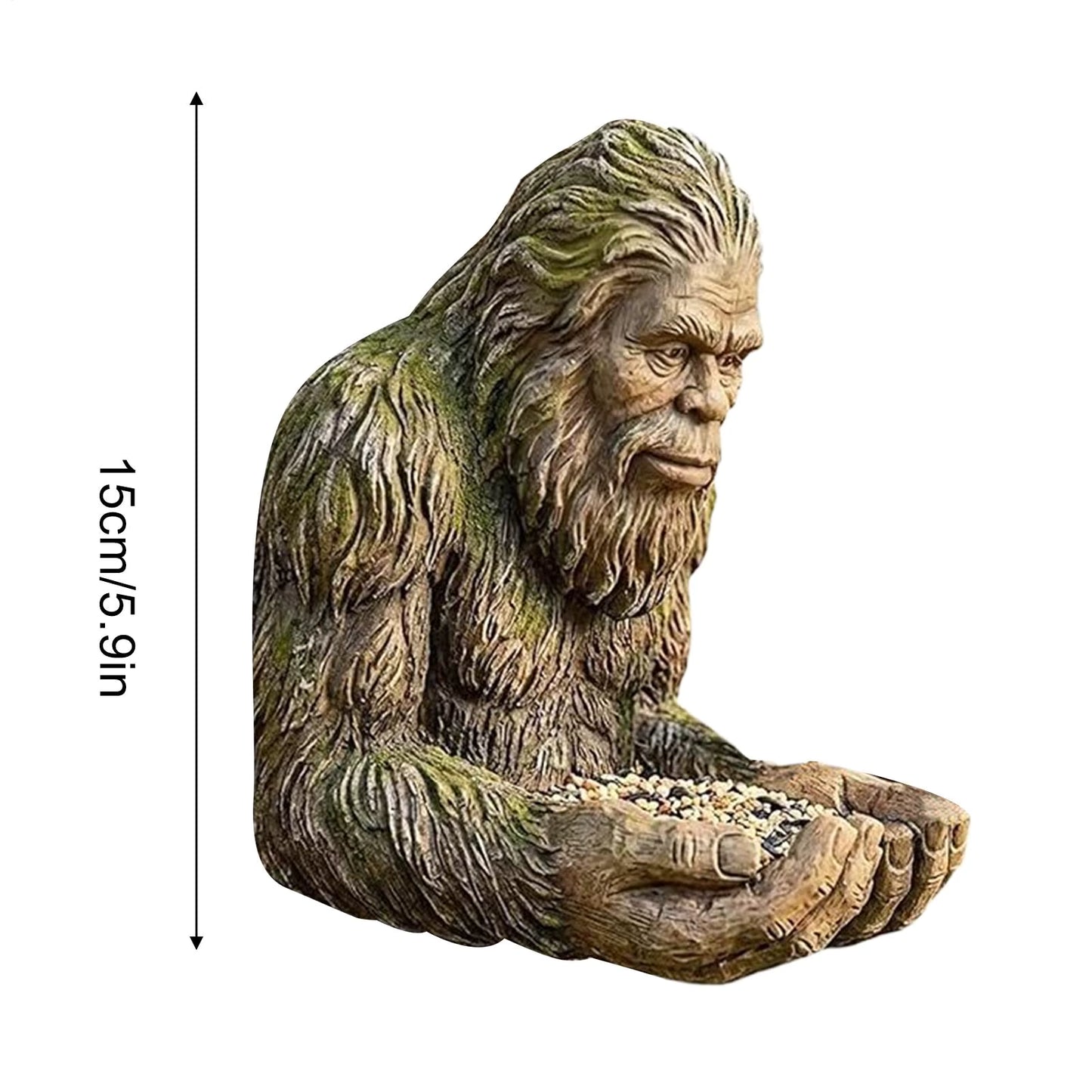 Bigfoot Bird Feeder Statue – Sasquatch Resin Hanging Feeder Yard Garden Decor
