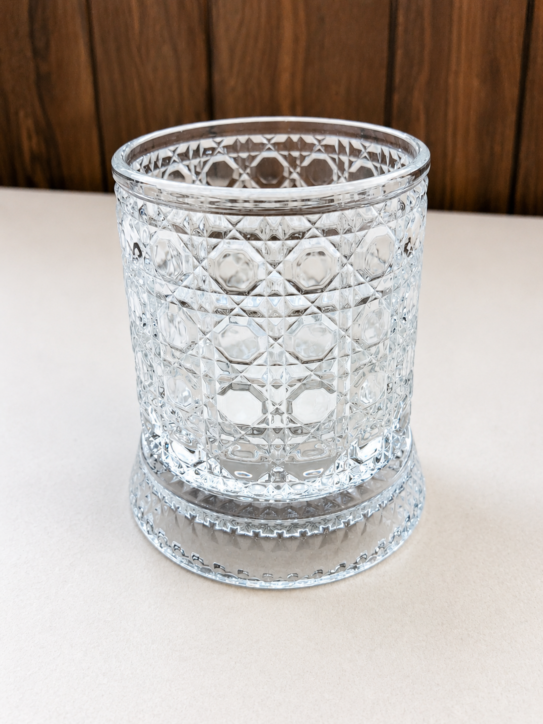 Spinning Whiskey Glass Rotating Crystal Bourbon Scotch Tumbler 10-12 oz Gift