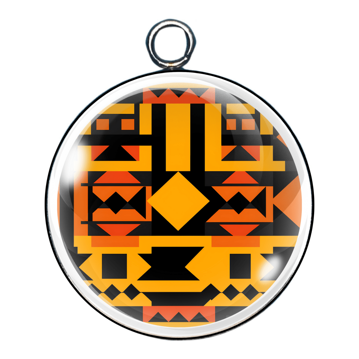 African Kente Cloth Design Charms