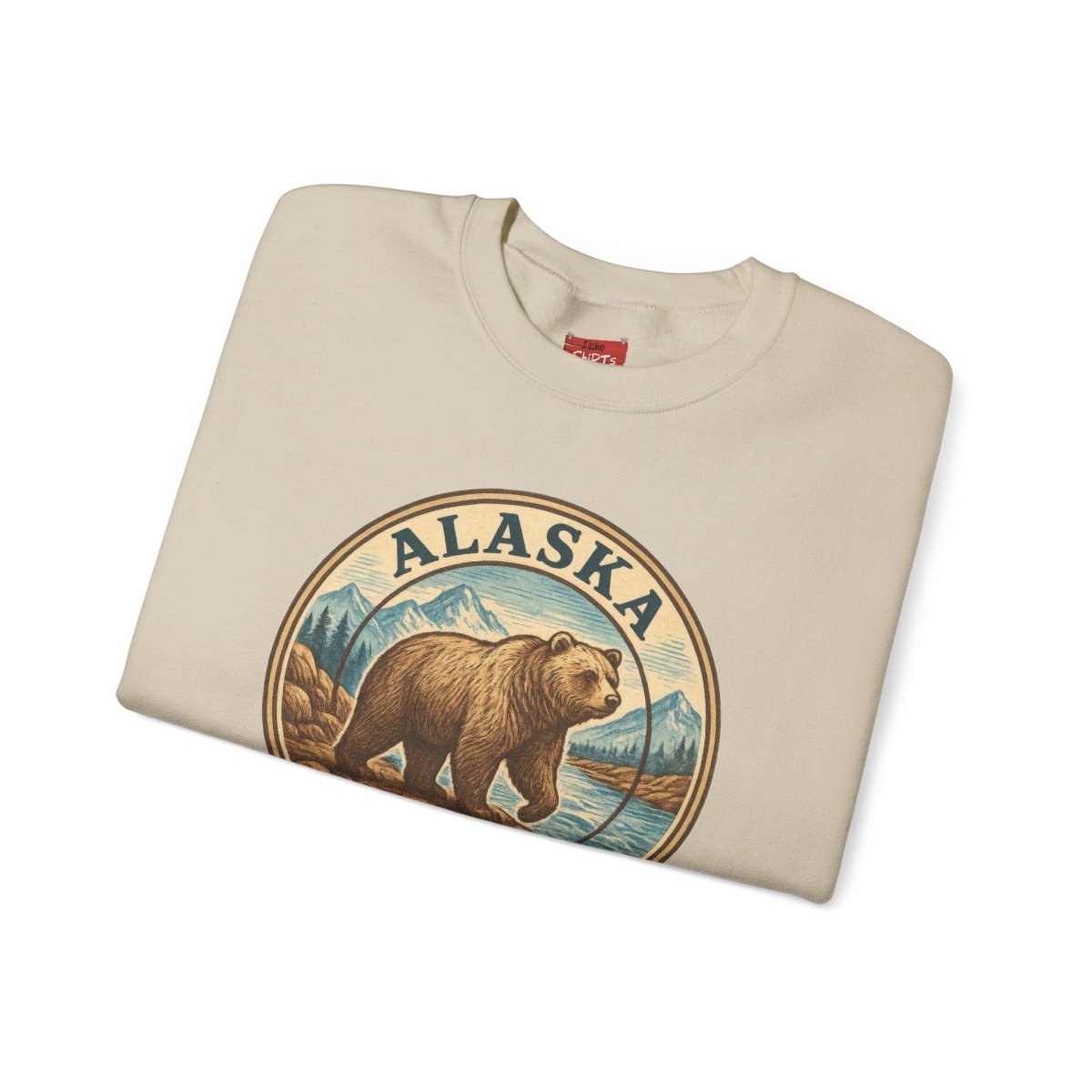 Alaska Bear Sweatshirt, Wildlife Crewneck Jumper, Nature Lover Gift, Cozy Animal