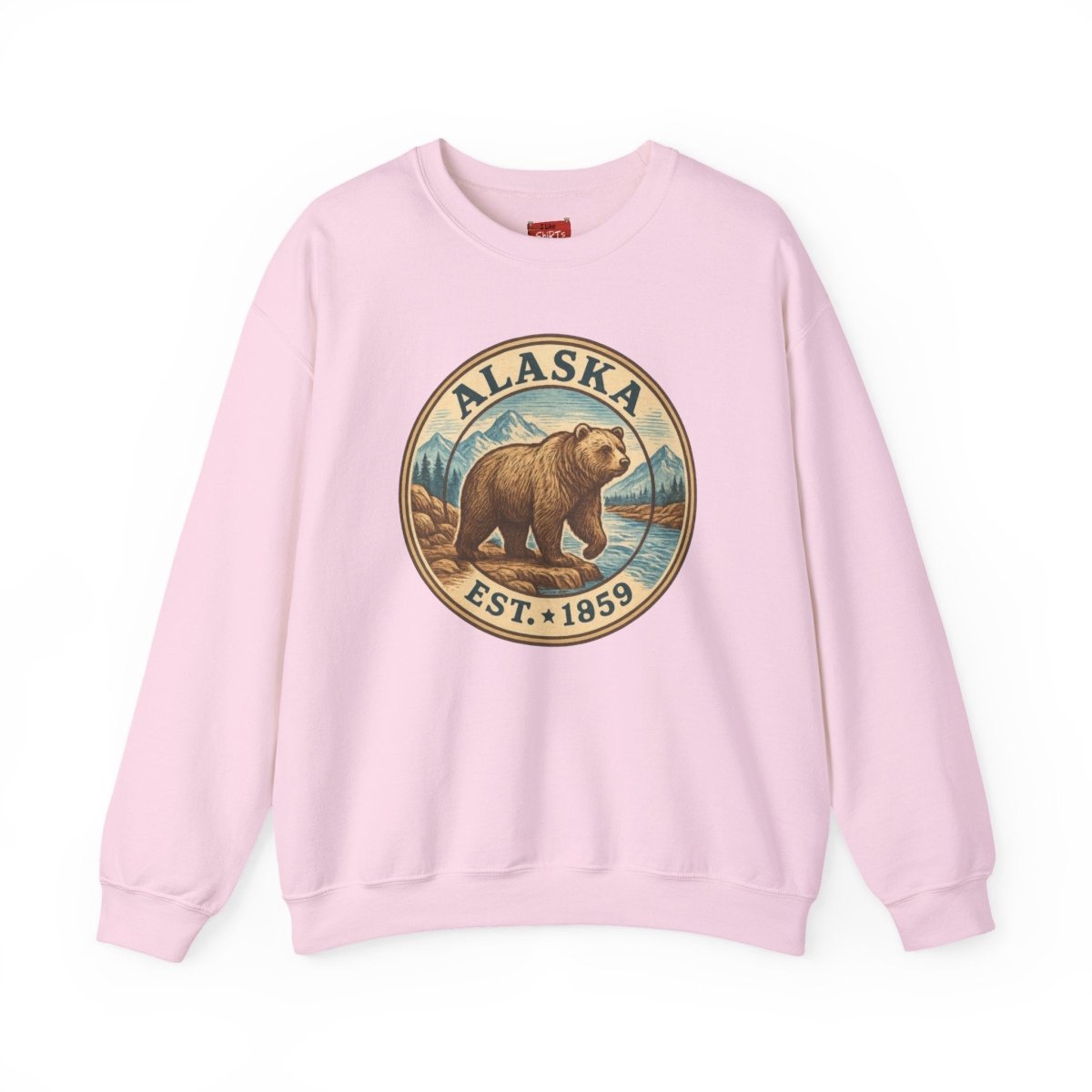 Alaska Bear Sweatshirt, Wildlife Crewneck Jumper, Nature Lover Gift, Cozy Animal