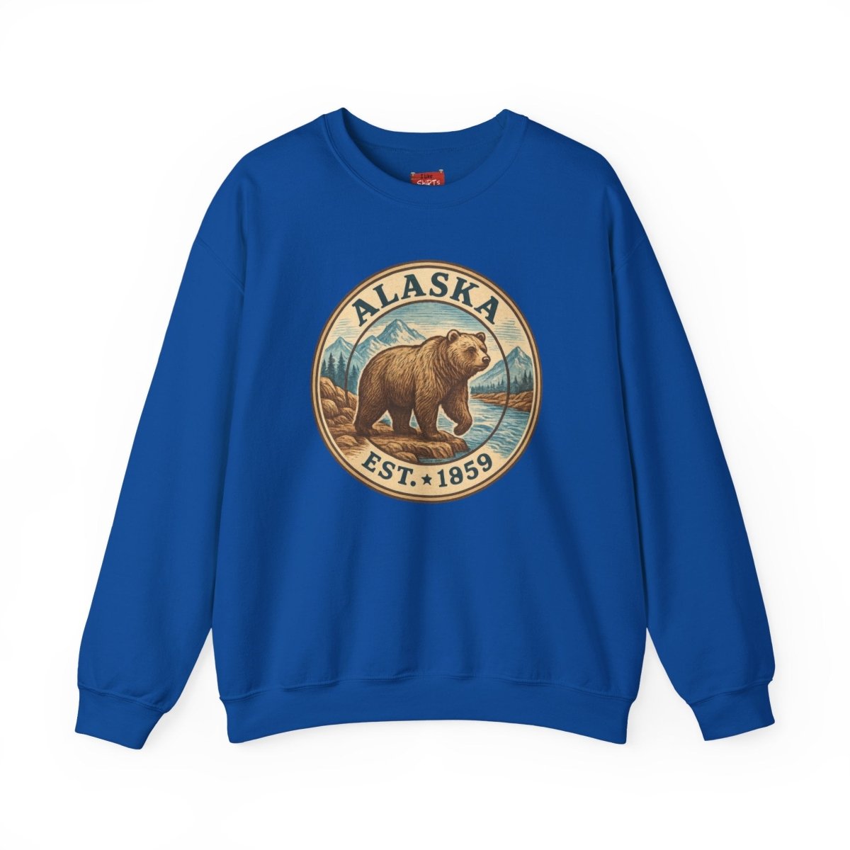 Alaska Bear Sweatshirt, Wildlife Crewneck Jumper, Nature Lover Gift, Cozy Animal