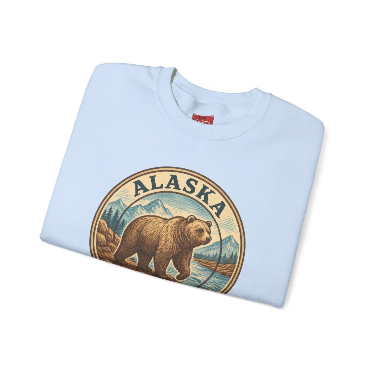 Alaska Bear Sweatshirt, Wildlife Crewneck Jumper, Nature Lover Gift, Cozy Animal
