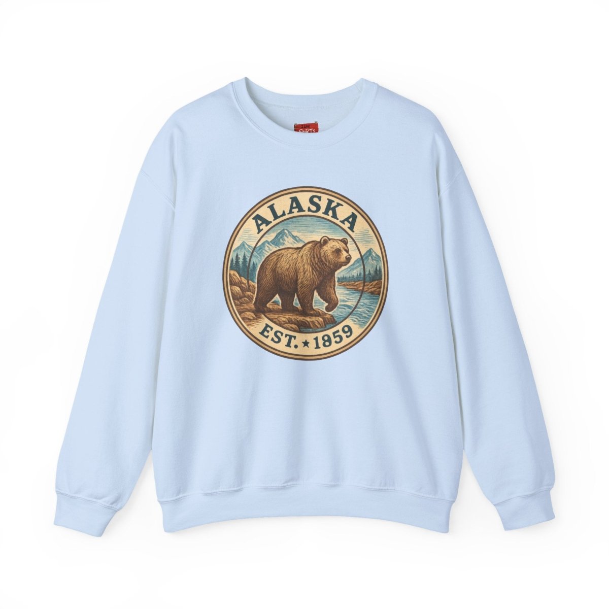 Alaska Bear Sweatshirt, Wildlife Crewneck Jumper, Nature Lover Gift, Cozy Animal