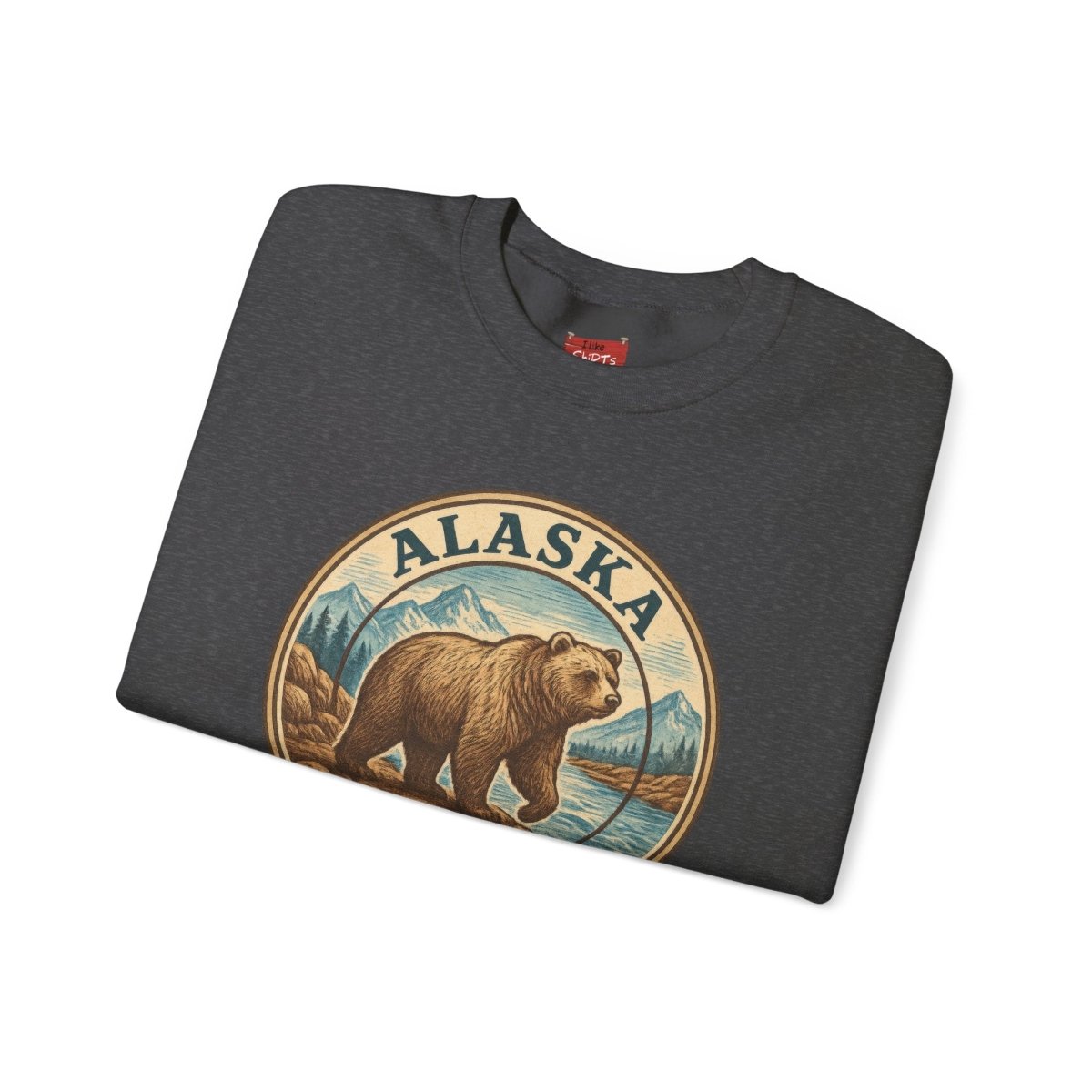 Alaska Bear Sweatshirt, Wildlife Crewneck Jumper, Nature Lover Gift, Cozy Animal