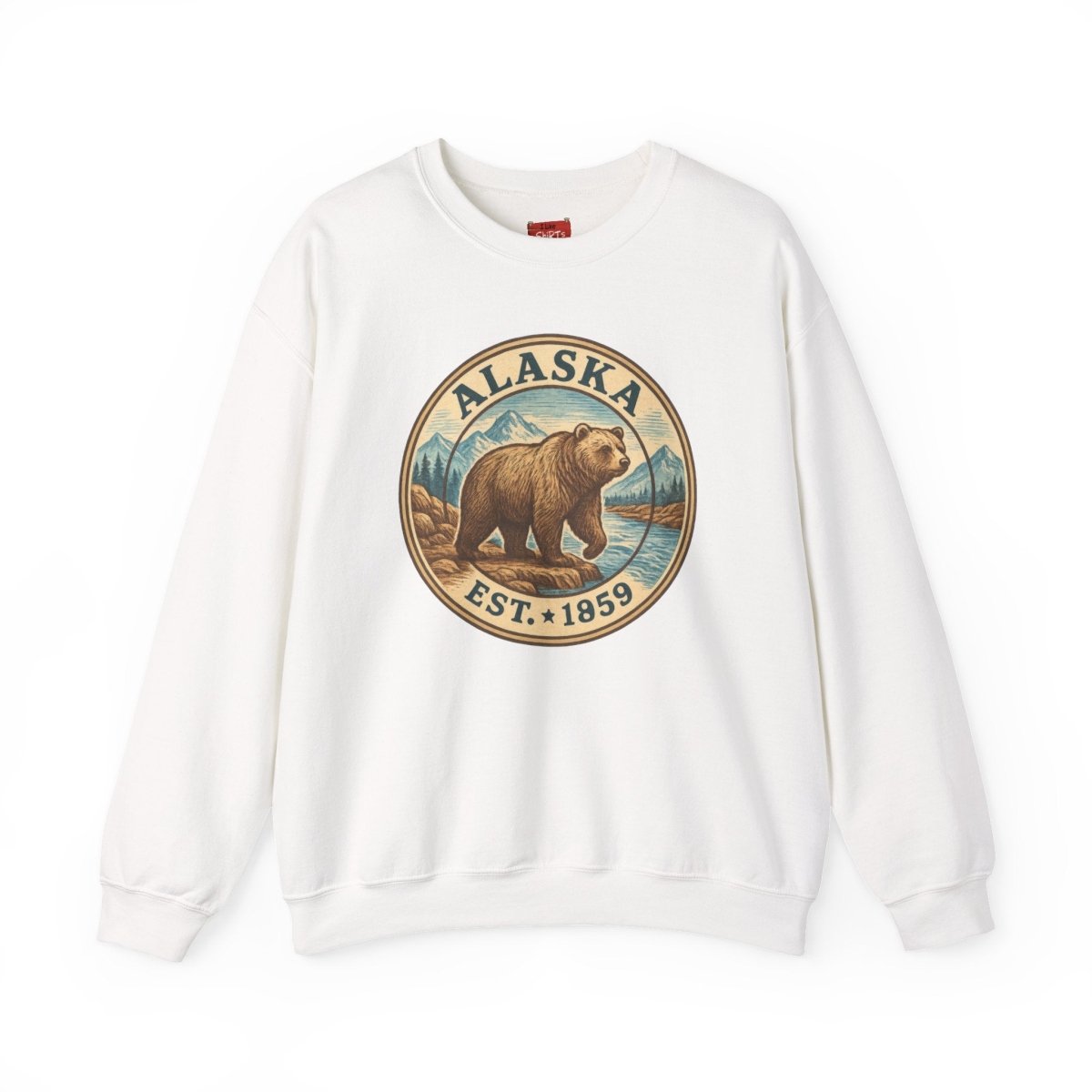 Alaska Bear Sweatshirt, Wildlife Crewneck Jumper, Nature Lover Gift, Cozy Animal