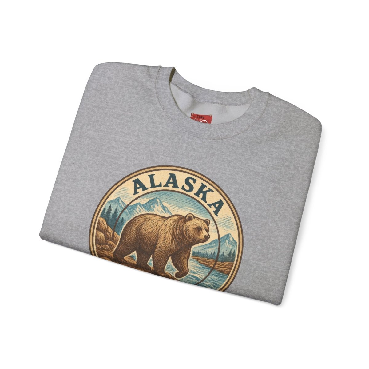Alaska Bear Sweatshirt, Wildlife Crewneck Jumper, Nature Lover Gift, Cozy Animal