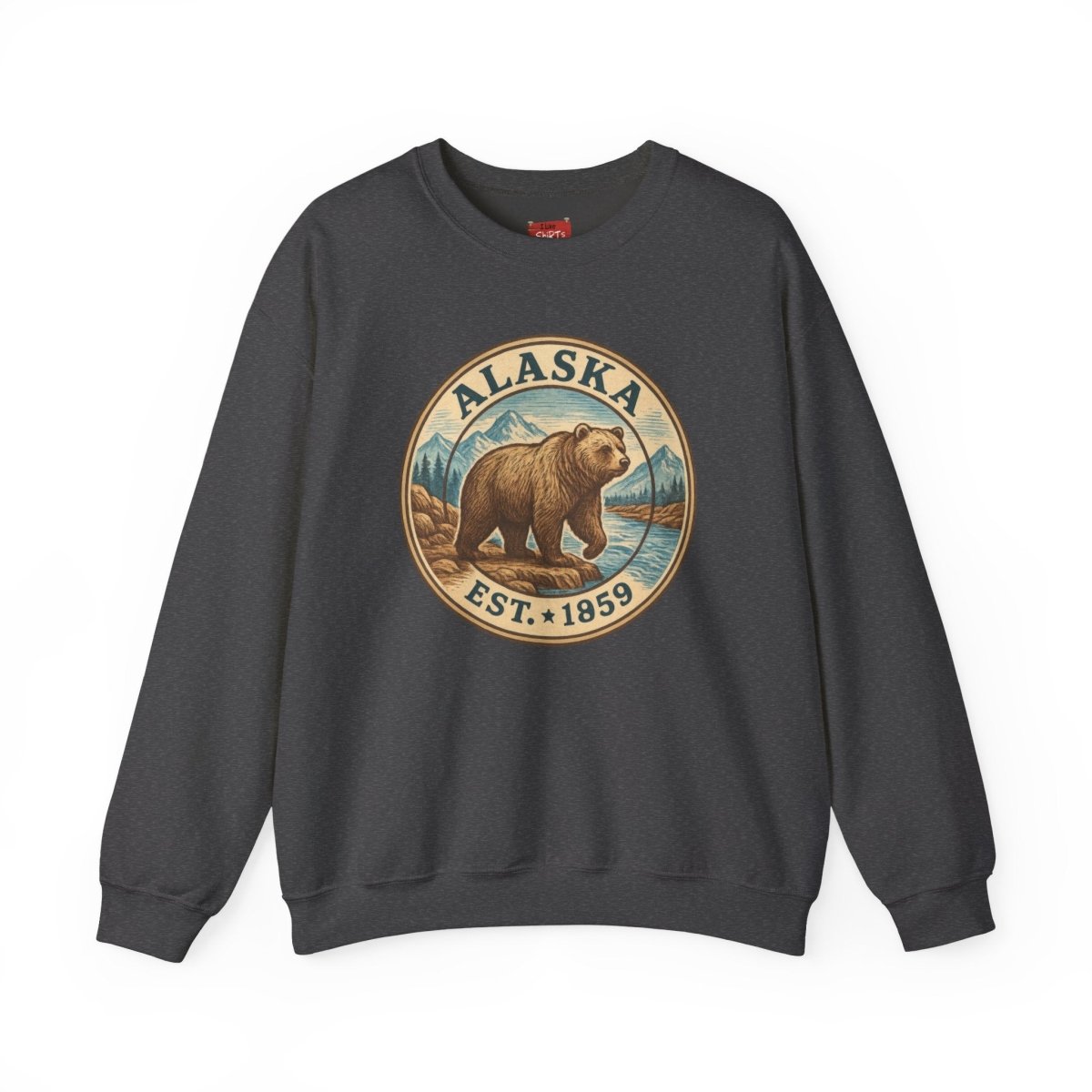 Alaska Bear Sweatshirt, Wildlife Crewneck Jumper, Nature Lover Gift, Cozy Animal