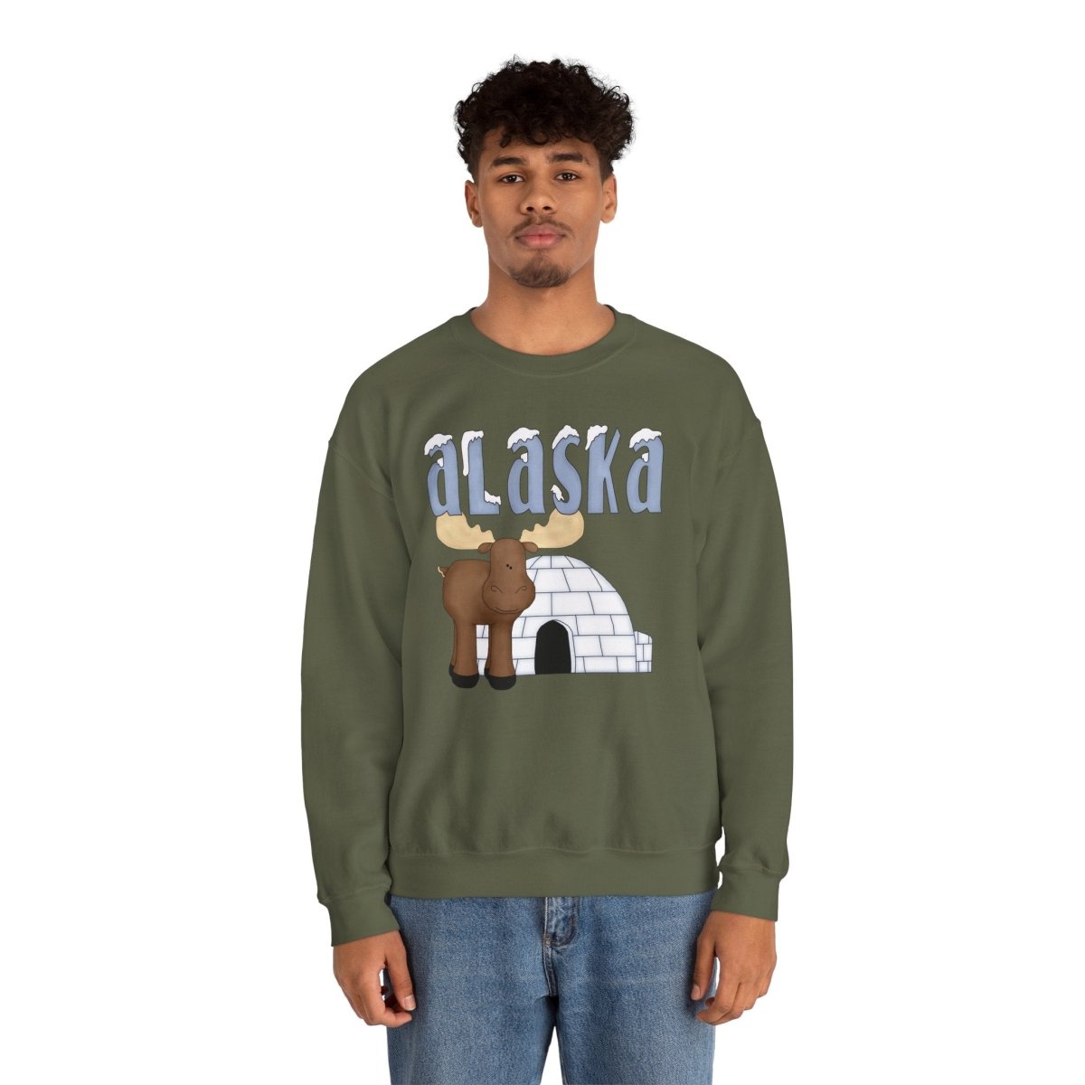 Alaska Unisex Sweatshirt - Mountain Wilderness Adventure Nature Explorer Top,