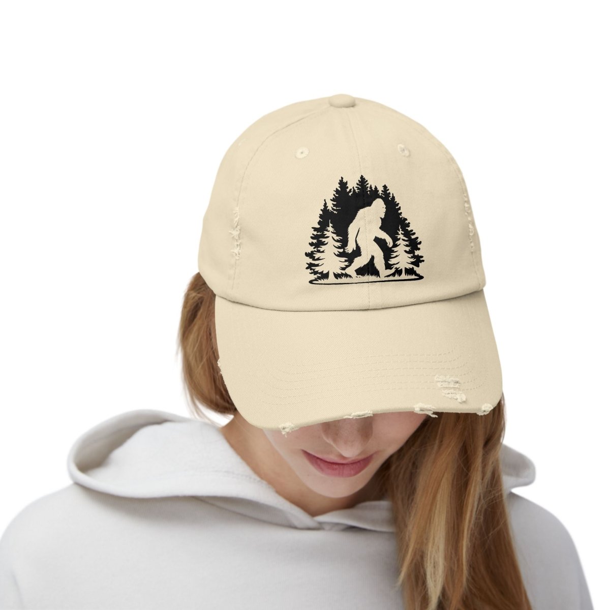 Believe in Bigfoot? Rock This Distressed Cryptid Hunter Cap!