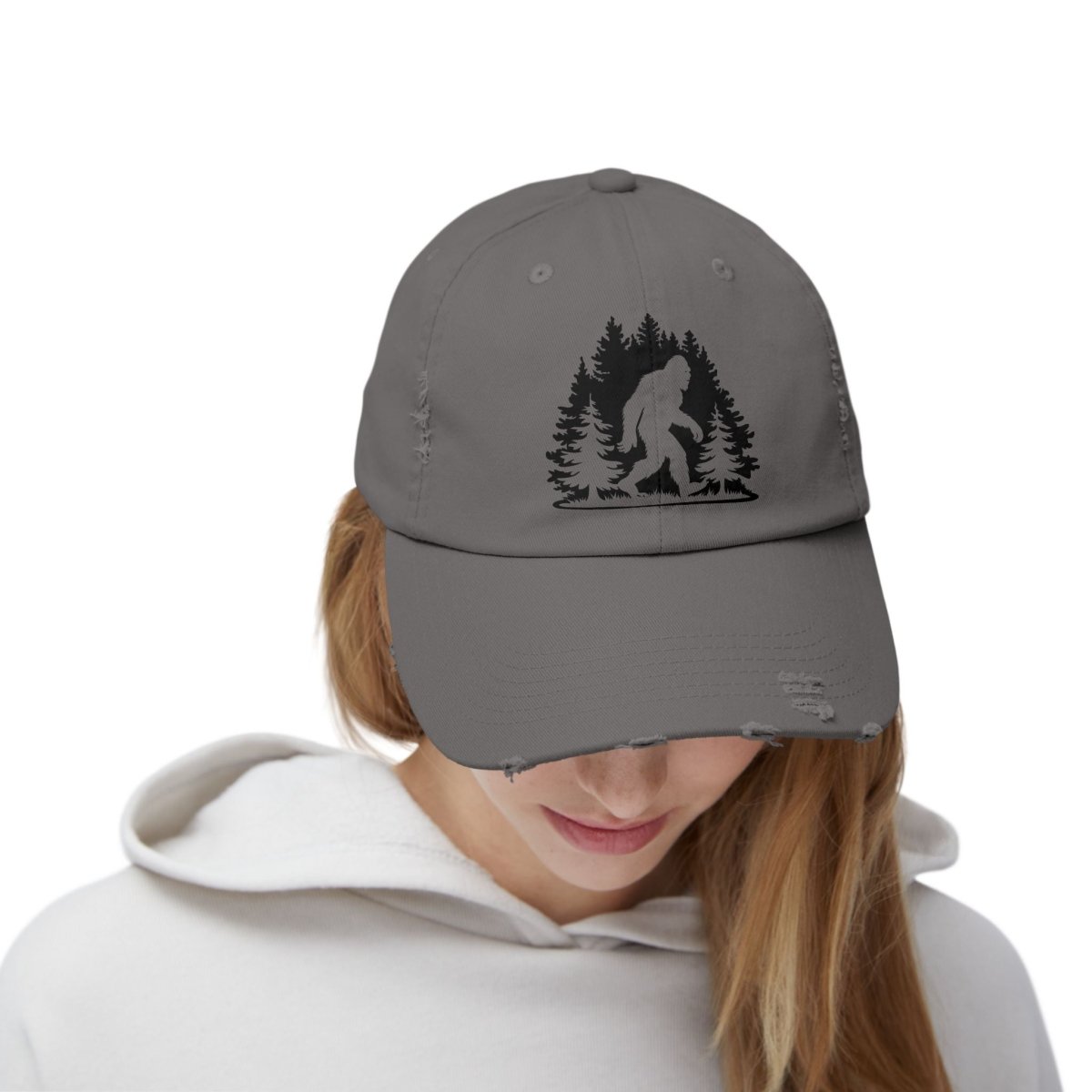 Believe in Bigfoot? Rock This Distressed Cryptid Hunter Cap!