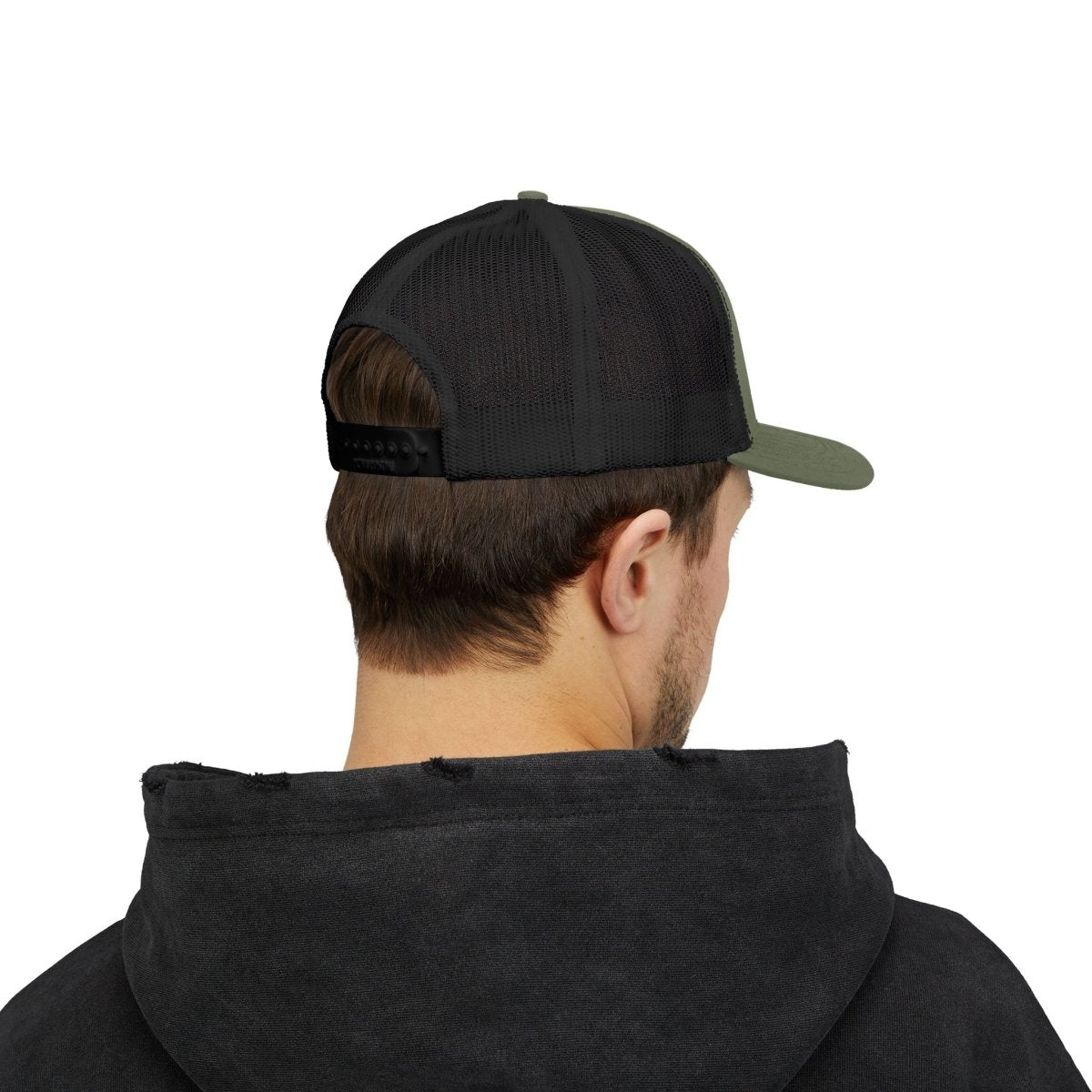 “Believe in the Unknown” Bigfoot Trucker Hat – Mountain Forest Design
