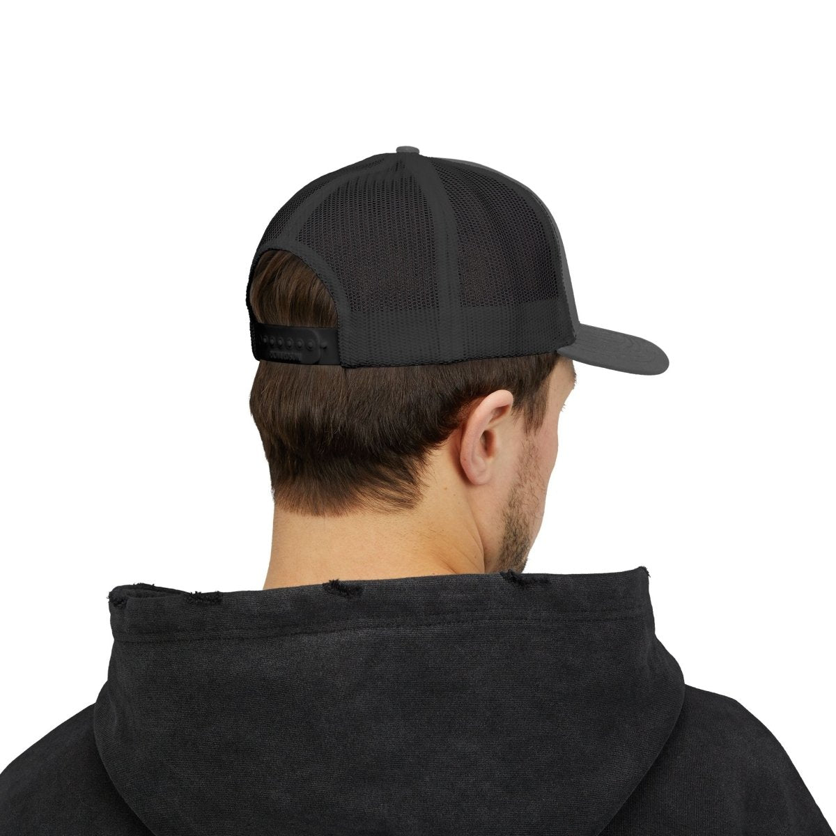 “Believe in the Unknown” Bigfoot Trucker Hat – Mountain Forest Design