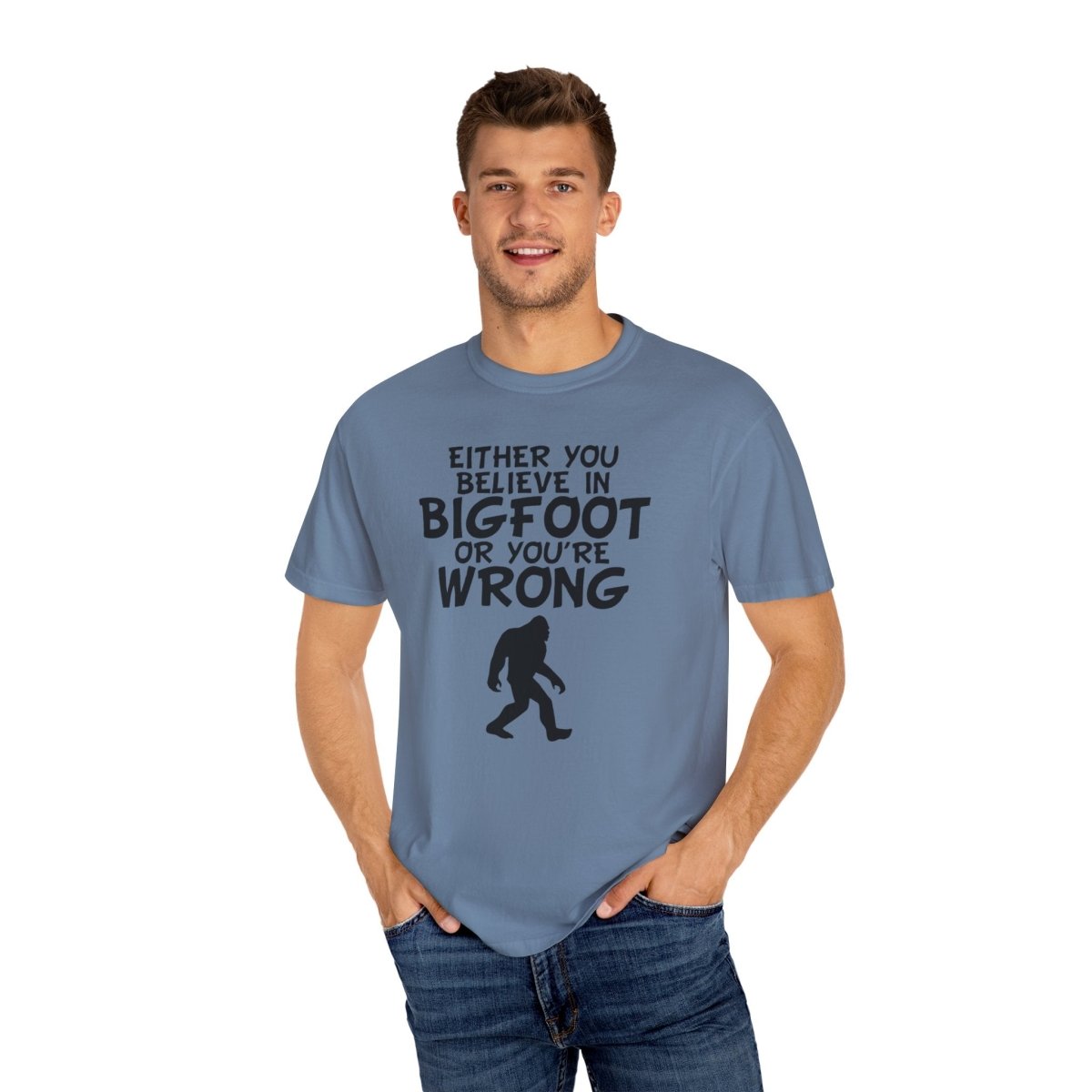 Bigfoot Believer Unisex Tee, Sasquatch Fan Shirt, Cryptid Enthusiast Top, Funny