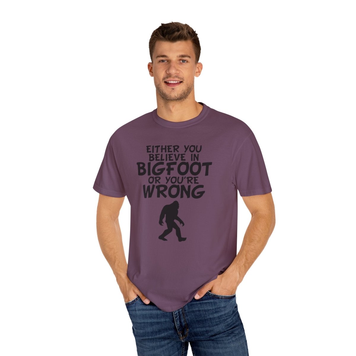 Bigfoot Believer Unisex Tee, Sasquatch Fan Shirt, Cryptid Enthusiast Top, Funny