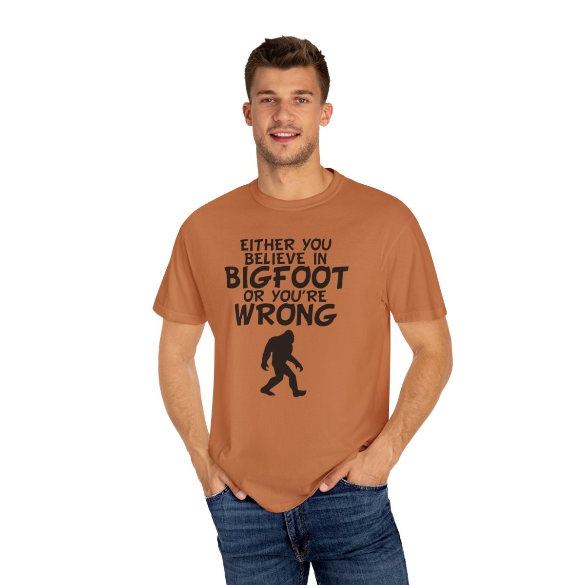 Bigfoot Believer Unisex Tee, Sasquatch Fan Shirt, Cryptid Enthusiast Top, Funny