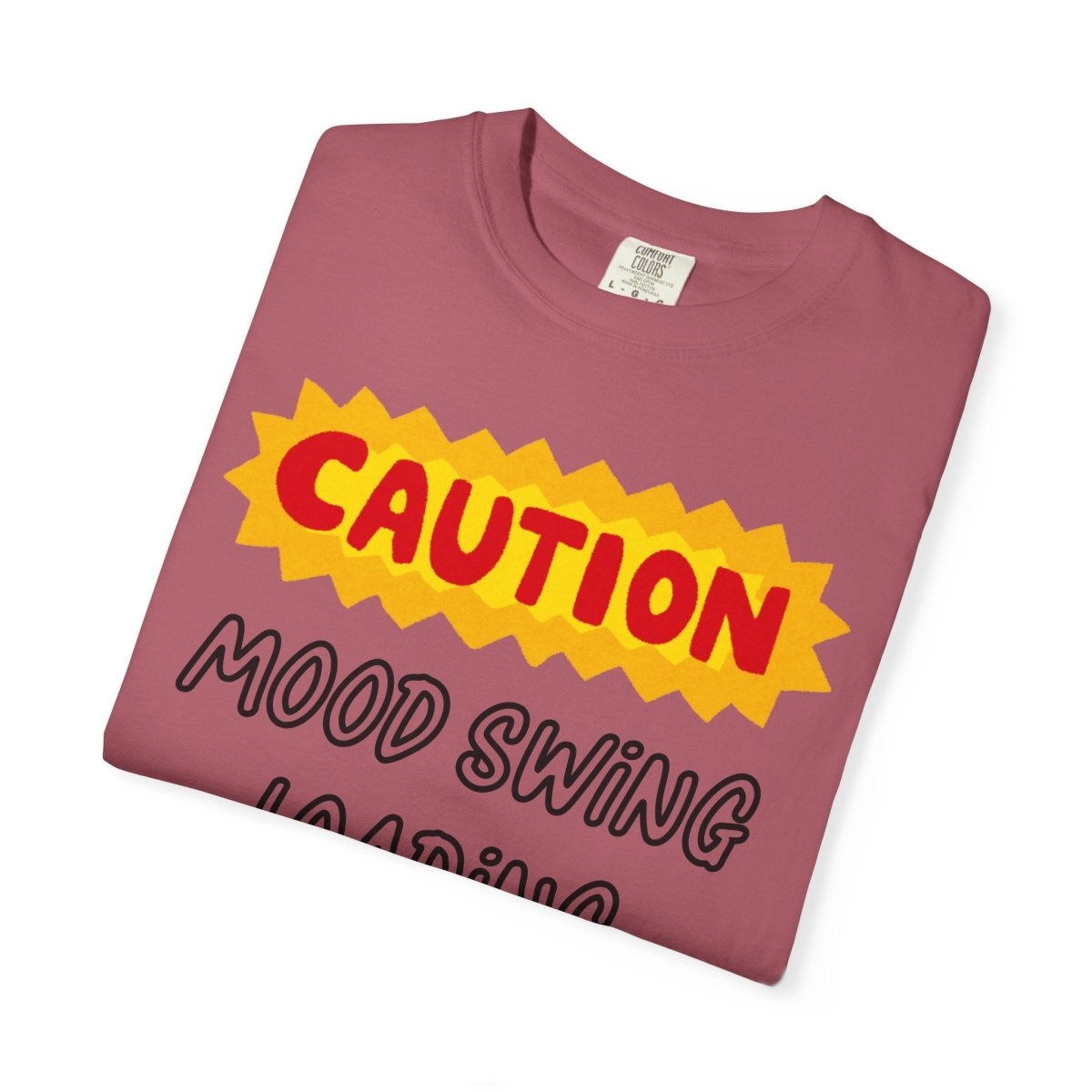 Caution Graphic Unisex Garment-Dyed T-Shirt | Fun Casual Tee | Sizes S-4XL | Soft & Relaxed Fit