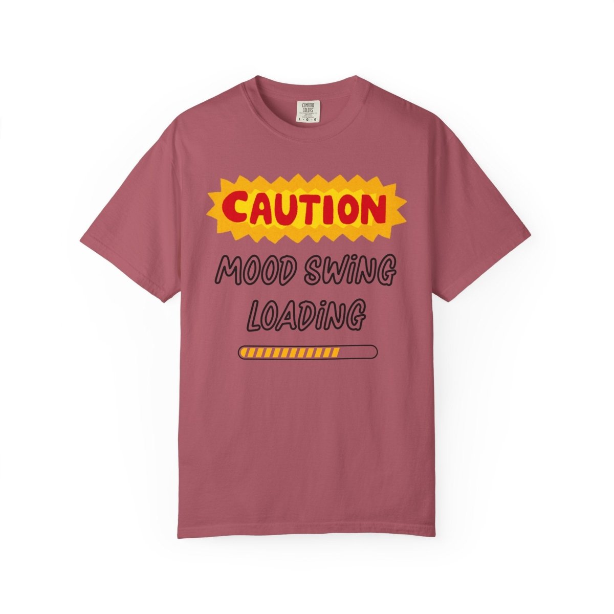 Caution Graphic Unisex Garment-Dyed T-Shirt | Fun Casual Tee | Sizes S-4XL | Soft & Relaxed Fit