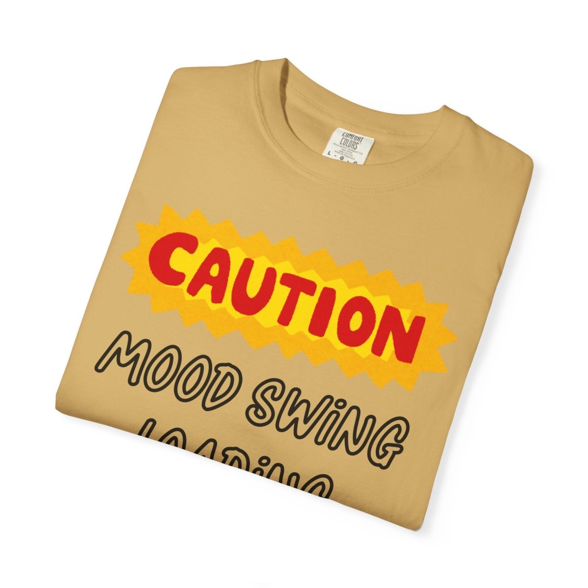 Caution Graphic Unisex Garment-Dyed T-Shirt | Fun Casual Tee | Sizes S-4XL | Soft & Relaxed Fit