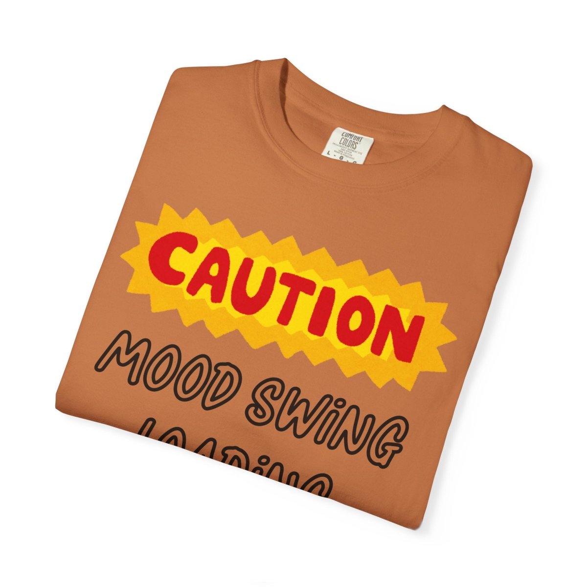 Caution Graphic Unisex Garment-Dyed T-Shirt | Fun Casual Tee | Sizes S-4XL | Soft & Relaxed Fit