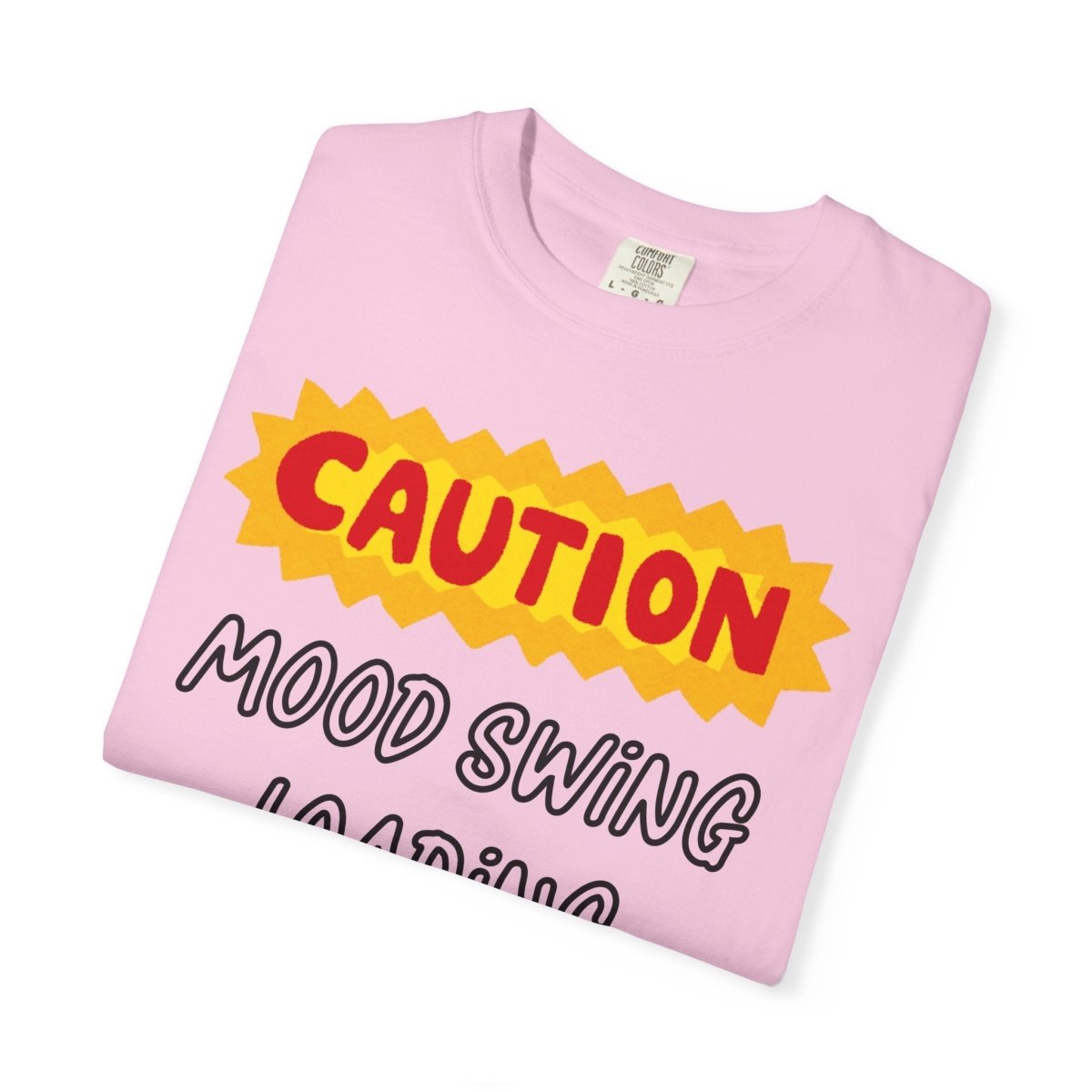 Caution Graphic Unisex Garment-Dyed T-Shirt | Fun Casual Tee | Sizes S-4XL | Soft & Relaxed Fit
