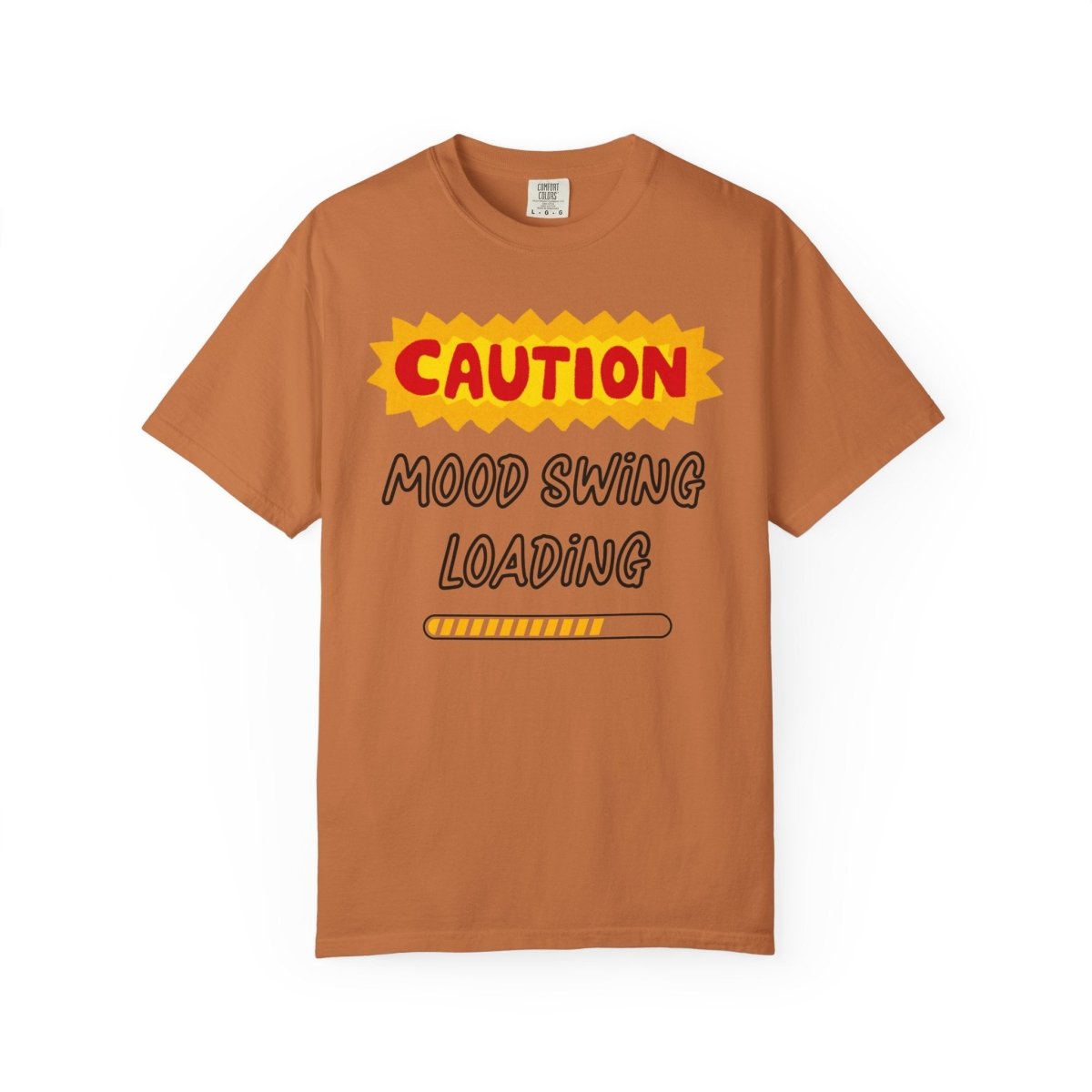 Caution Graphic Unisex Garment-Dyed T-Shirt | Fun Casual Tee | Sizes S-4XL | Soft & Relaxed Fit