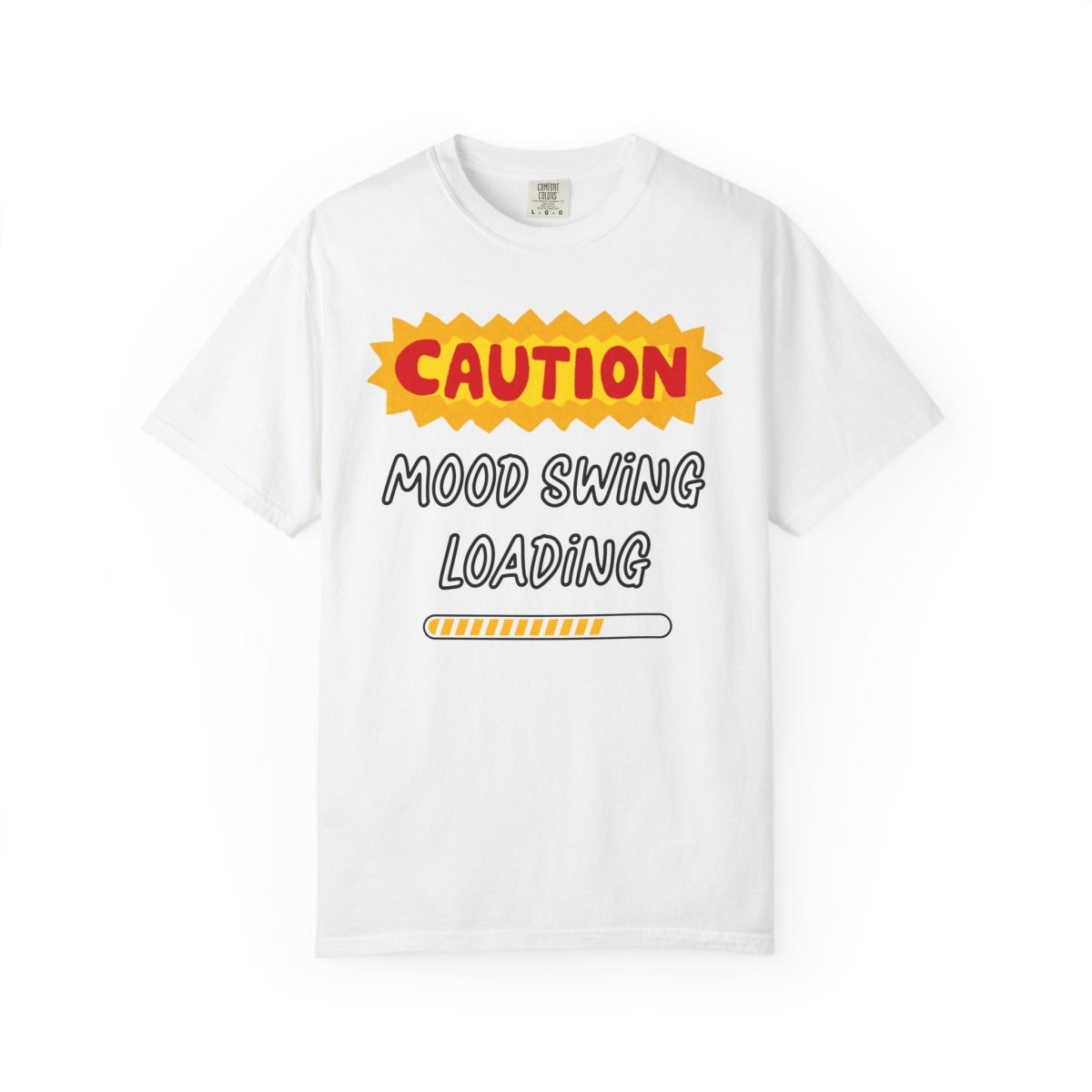 Caution Graphic Unisex Garment-Dyed T-Shirt | Fun Casual Tee | Sizes S-4XL | Soft & Relaxed Fit