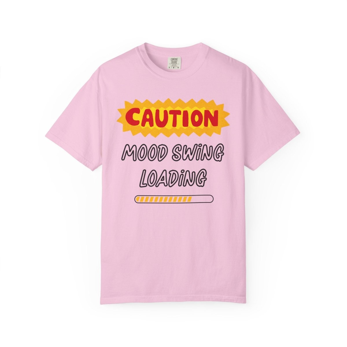 Caution Graphic Unisex Garment-Dyed T-Shirt | Fun Casual Tee | Sizes S-4XL | Soft & Relaxed Fit