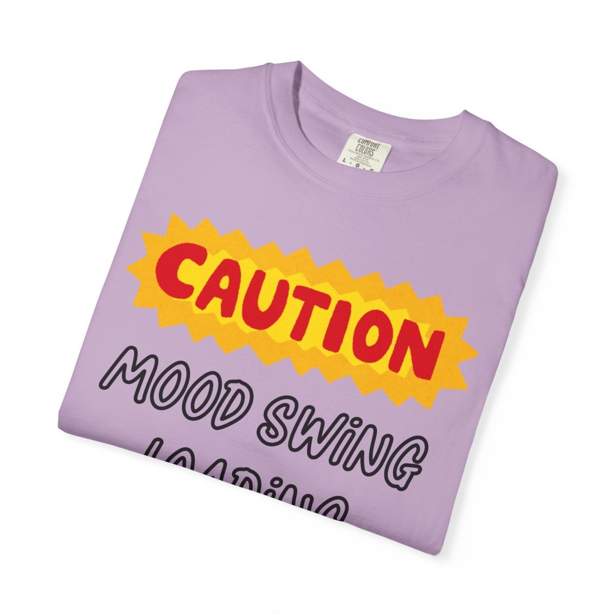 Caution Graphic Unisex Garment-Dyed T-Shirt | Fun Casual Tee | Sizes S-4XL | Soft & Relaxed Fit