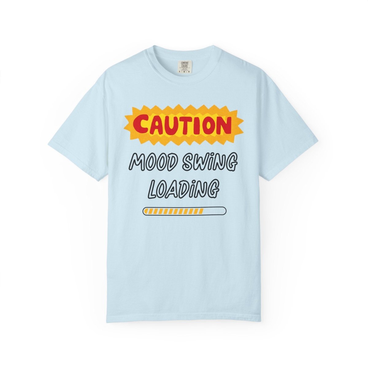 Caution Graphic Unisex Garment-Dyed T-Shirt | Fun Casual Tee | Sizes S-4XL | Soft & Relaxed Fit