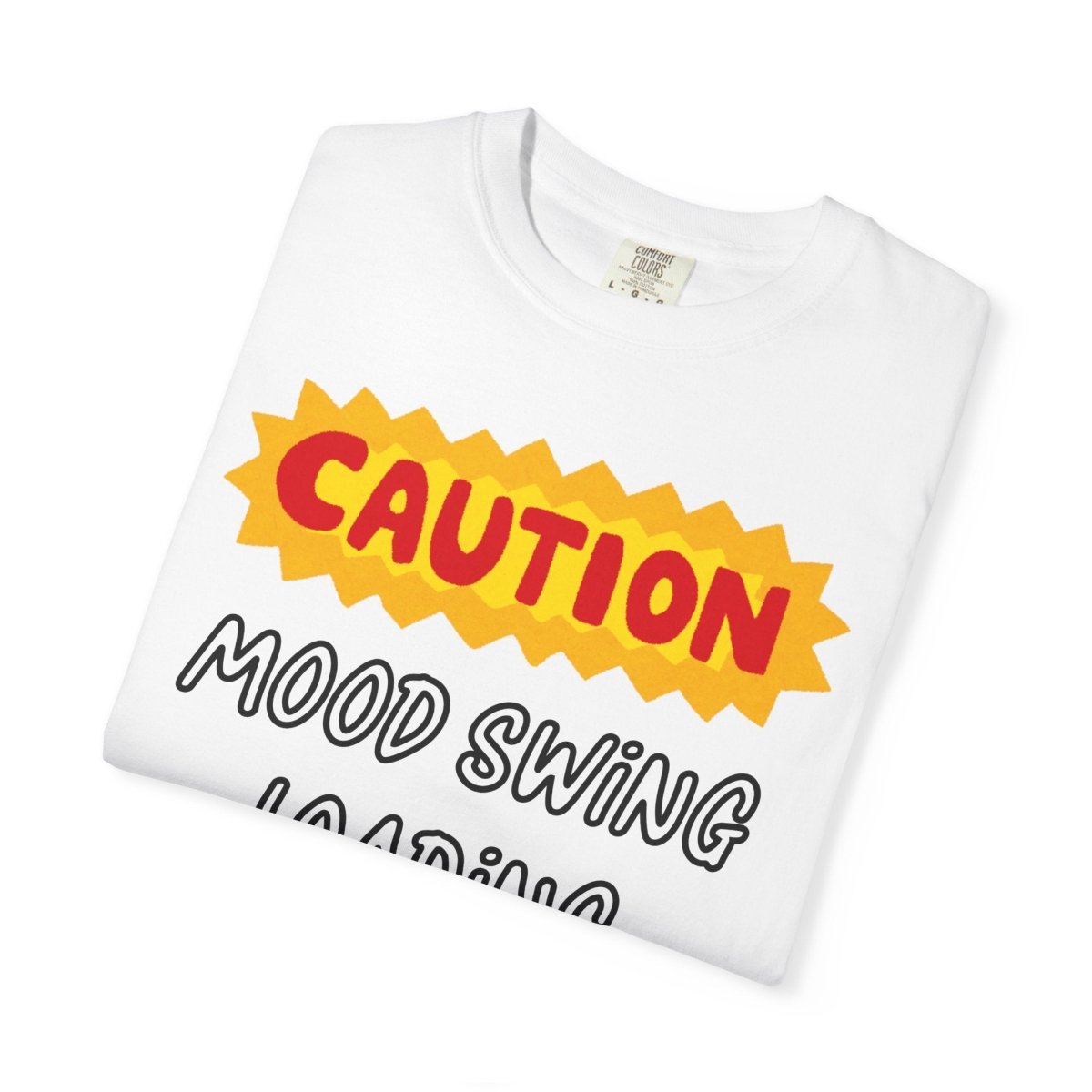Caution Graphic Unisex Garment-Dyed T-Shirt | Fun Casual Tee | Sizes S-4XL | Soft & Relaxed Fit