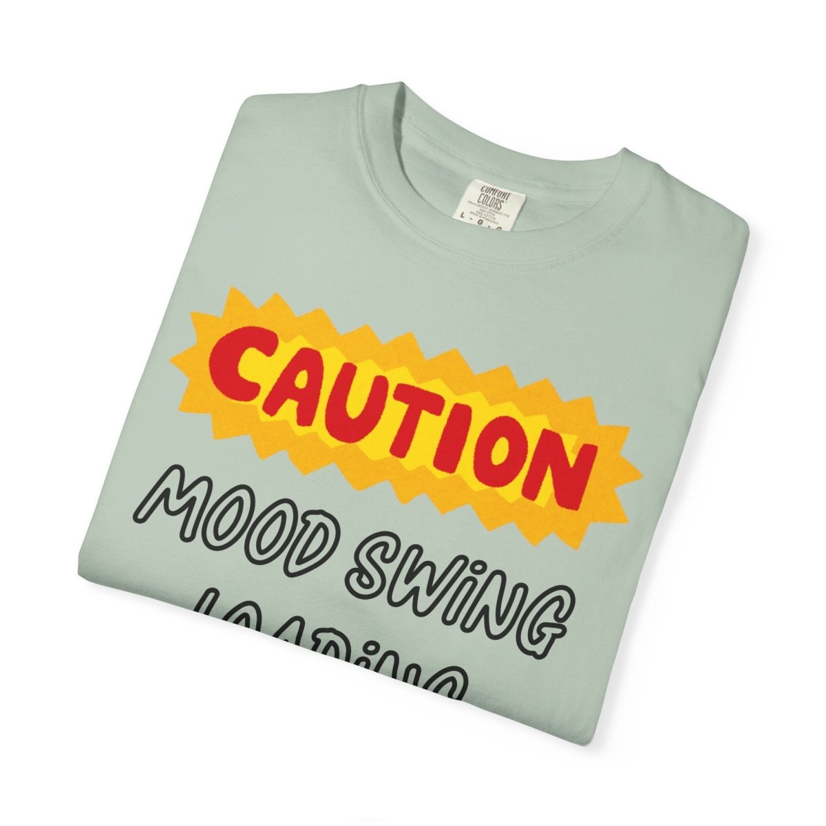 Caution Graphic Unisex Garment-Dyed T-Shirt | Fun Casual Tee | Sizes S-4XL | Soft & Relaxed Fit