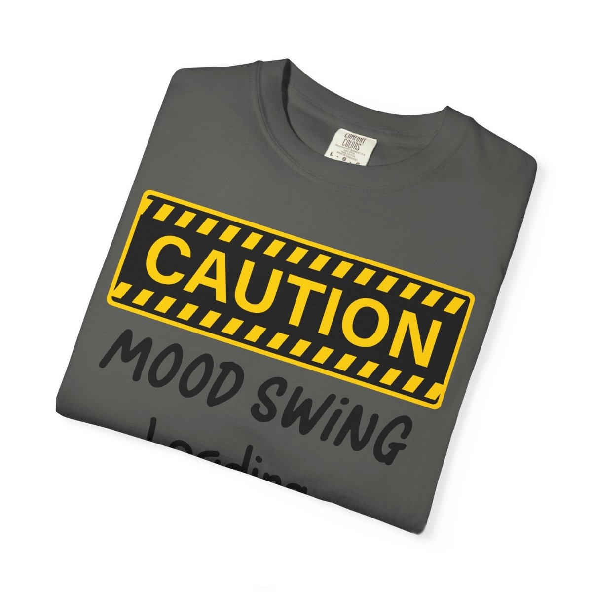 Caution Graphic Unisex Garment-Dyed T-Shirt | Fun Casual Tee | Sizes S-4XL | Soft & Relaxed Fit