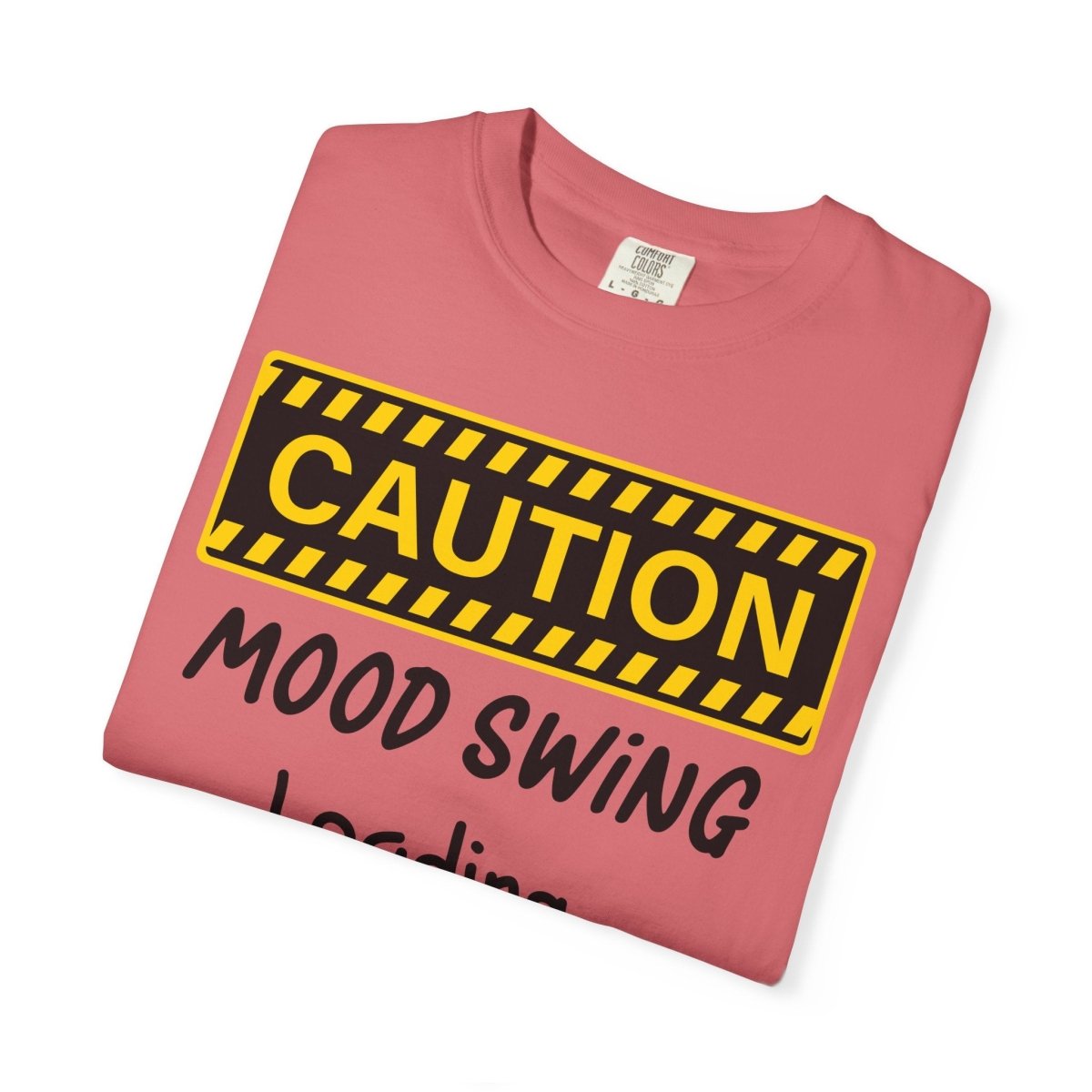Caution Graphic Unisex Garment-Dyed T-Shirt | Fun Casual Tee | Sizes S-4XL | Soft & Relaxed Fit