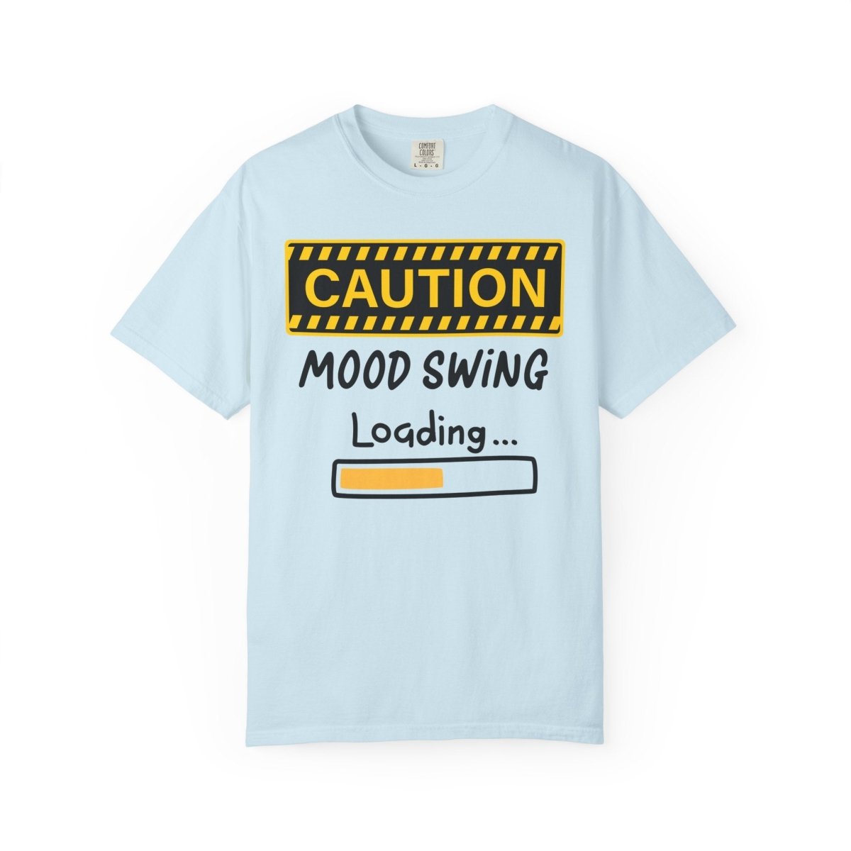 Caution Graphic Unisex Garment-Dyed T-Shirt | Fun Casual Tee | Sizes S-4XL | Soft & Relaxed Fit