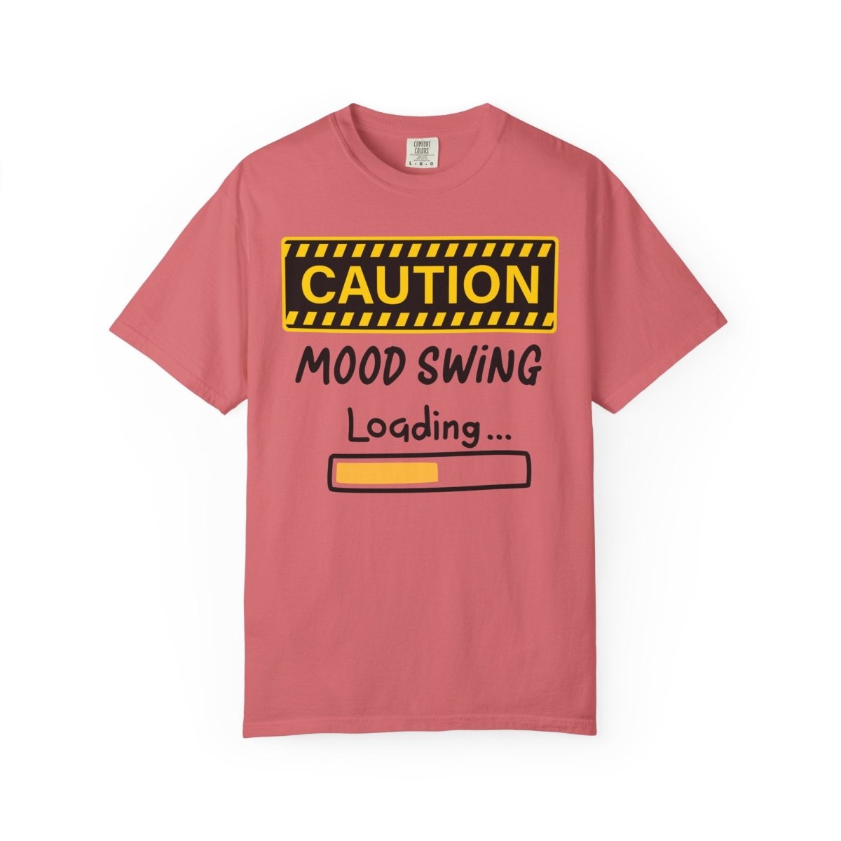Caution Graphic Unisex Garment-Dyed T-Shirt | Fun Casual Tee | Sizes S-4XL | Soft & Relaxed Fit