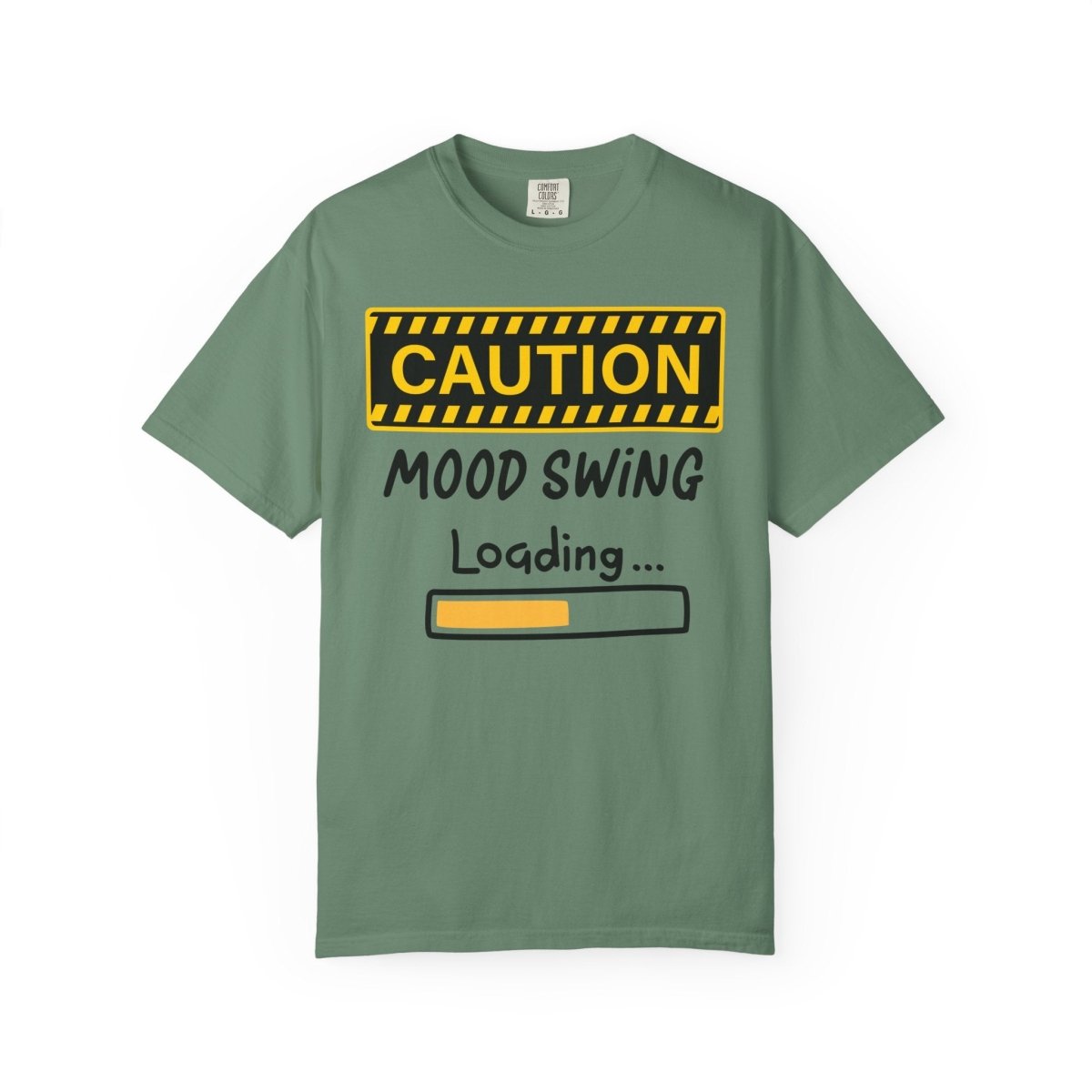 Caution Graphic Unisex Garment-Dyed T-Shirt | Fun Casual Tee | Sizes S-4XL | Soft & Relaxed Fit