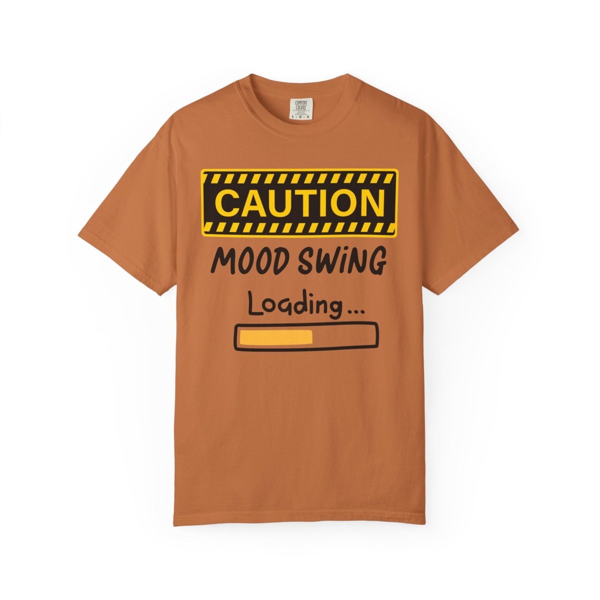 Caution Graphic Unisex Garment-Dyed T-Shirt | Fun Casual Tee | Sizes S-4XL | Soft & Relaxed Fit
