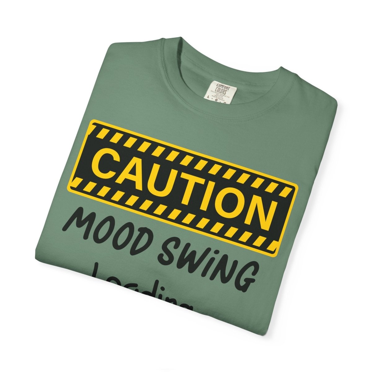 Caution Graphic Unisex Garment-Dyed T-Shirt | Fun Casual Tee | Sizes S-4XL | Soft & Relaxed Fit