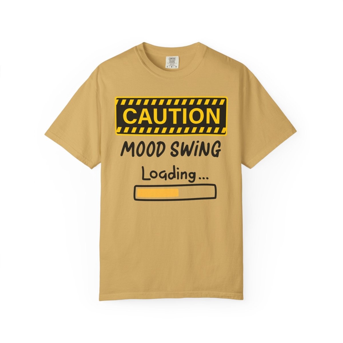 Caution Graphic Unisex Garment-Dyed T-Shirt | Fun Casual Tee | Sizes S-4XL | Soft & Relaxed Fit