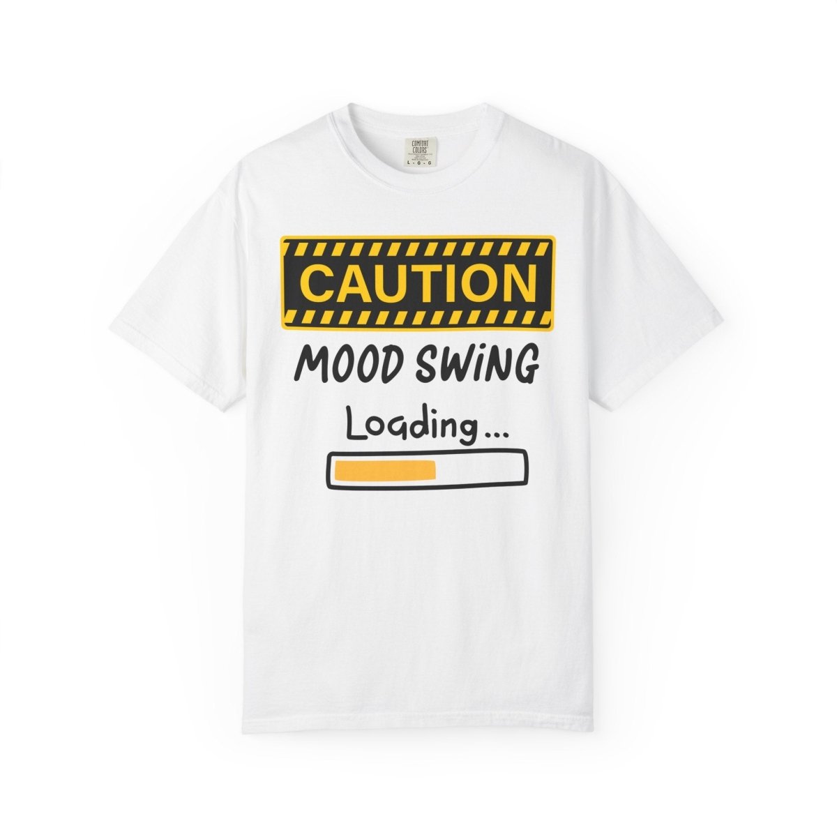 Caution Graphic Unisex Garment-Dyed T-Shirt | Fun Casual Tee | Sizes S-4XL | Soft & Relaxed Fit