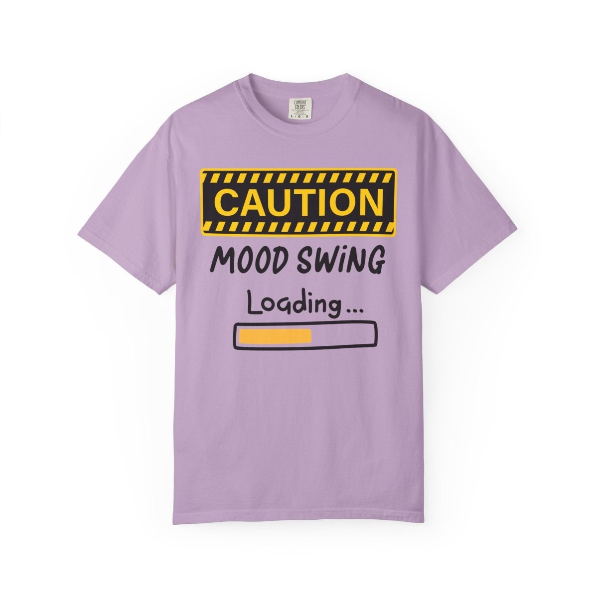 Caution Graphic Unisex Garment-Dyed T-Shirt | Fun Casual Tee | Sizes S-4XL | Soft & Relaxed Fit