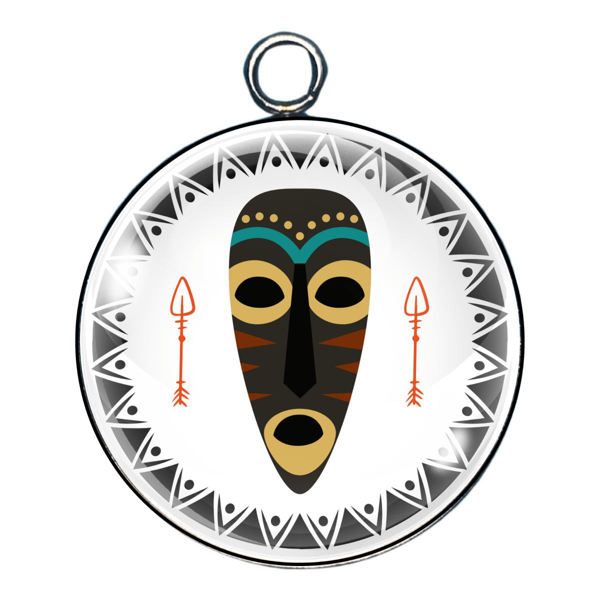 charms of Africa glass cabochon charm