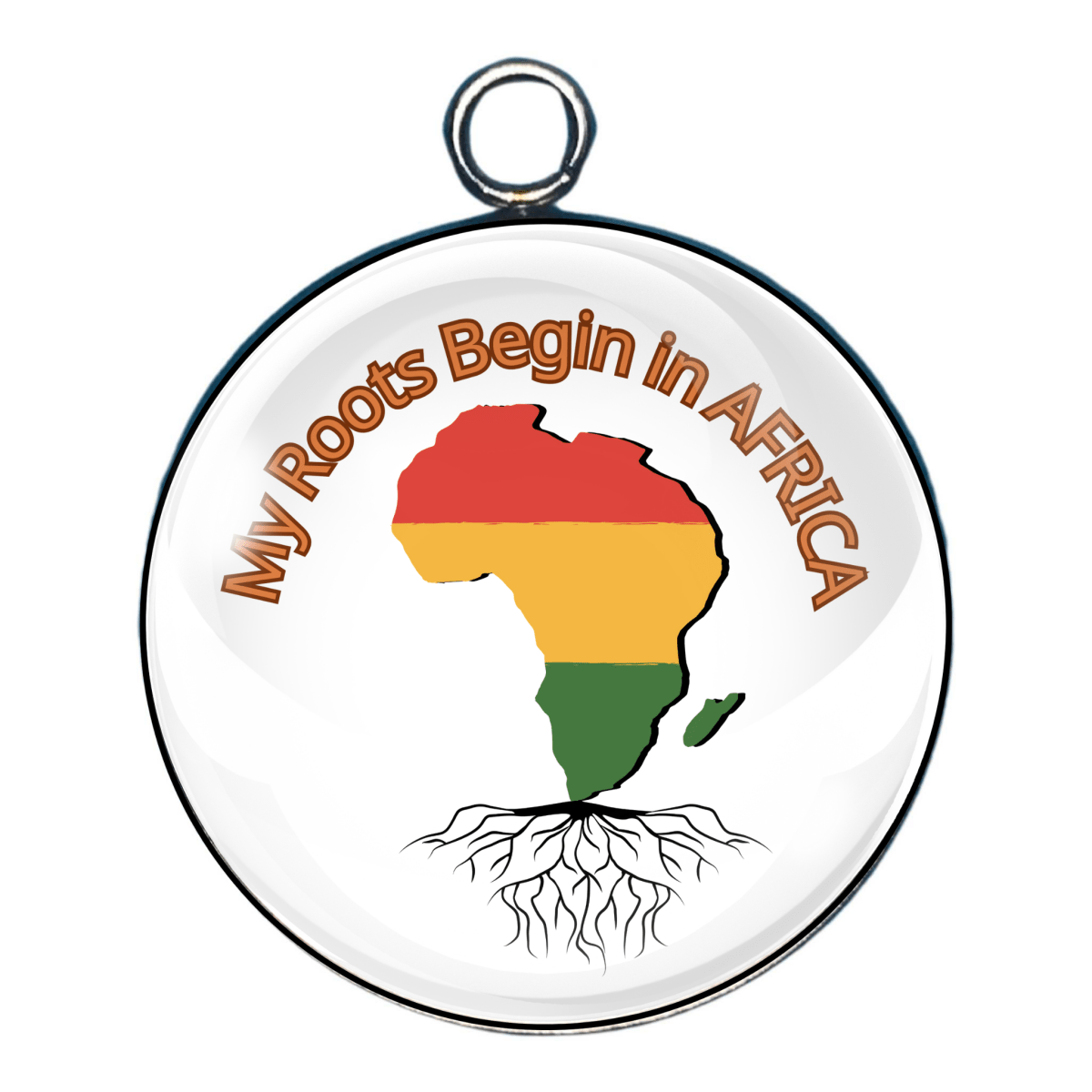 charms of Africa glass cabochon charm