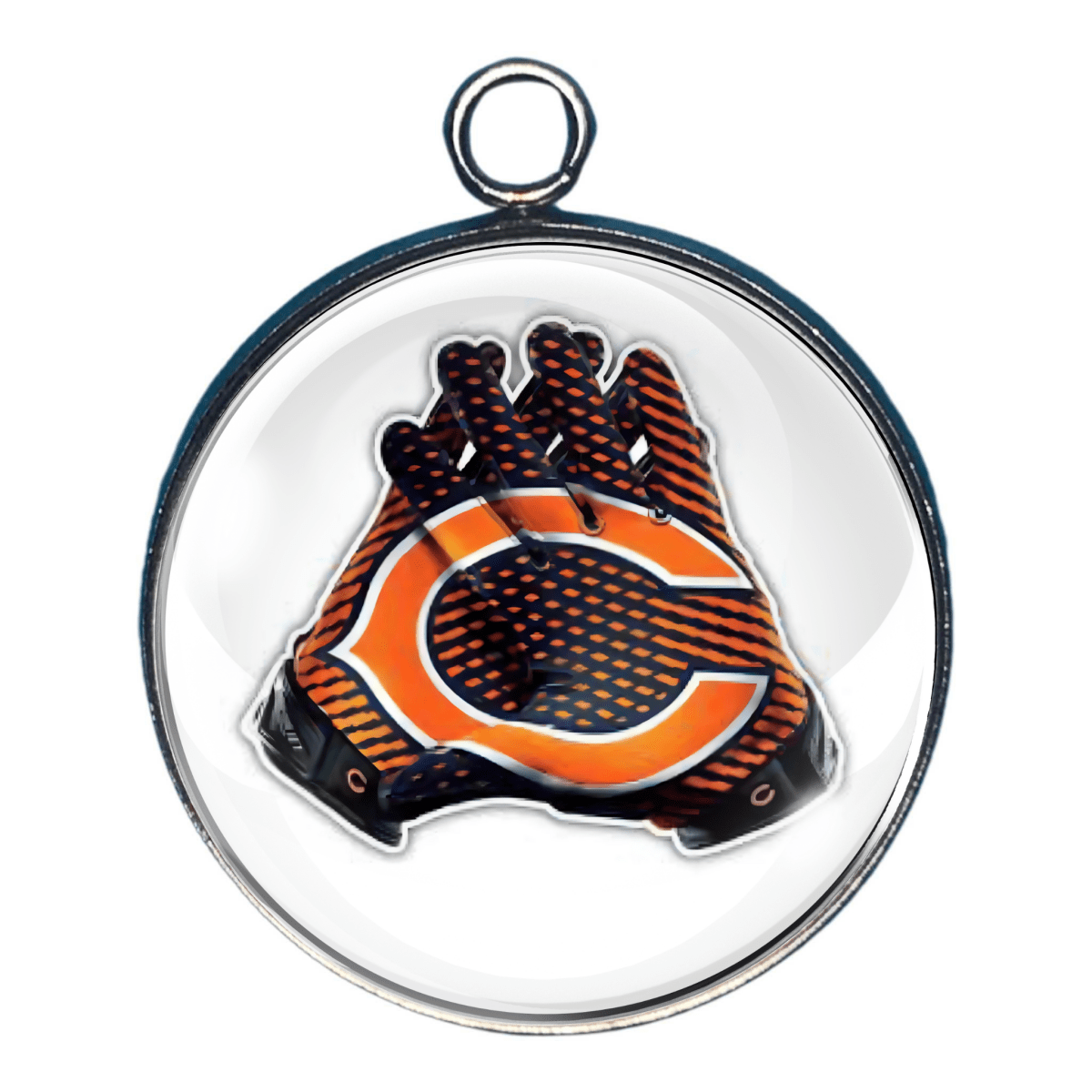 Chicago Bears Glass Cabochon Charms