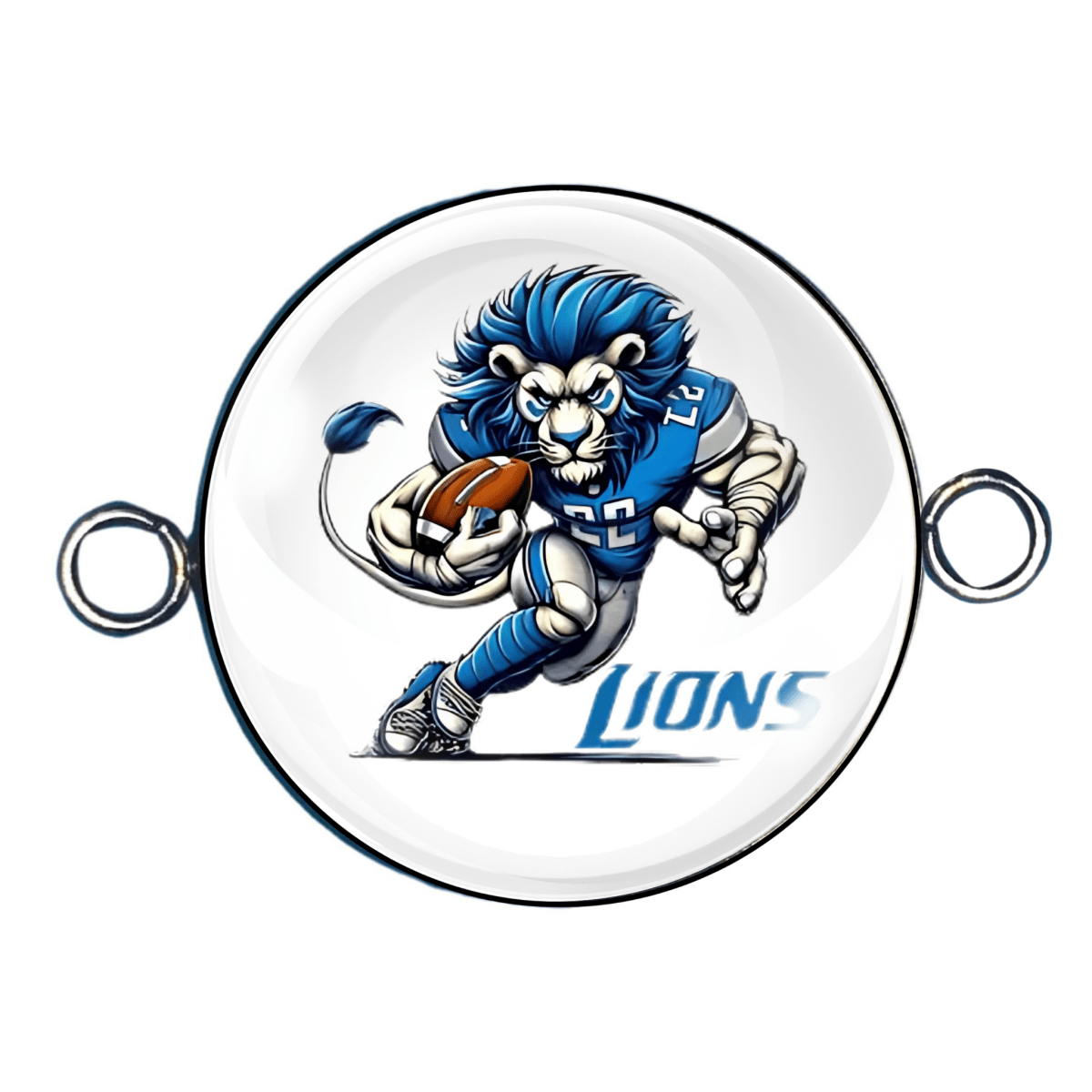 lions 2 hoop bracelet charm