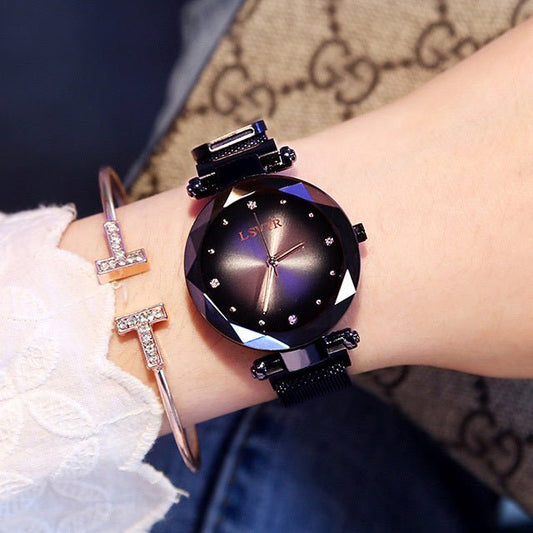 Elegant Women's Magnetic Strap Watch – Effortless Style & Comfort