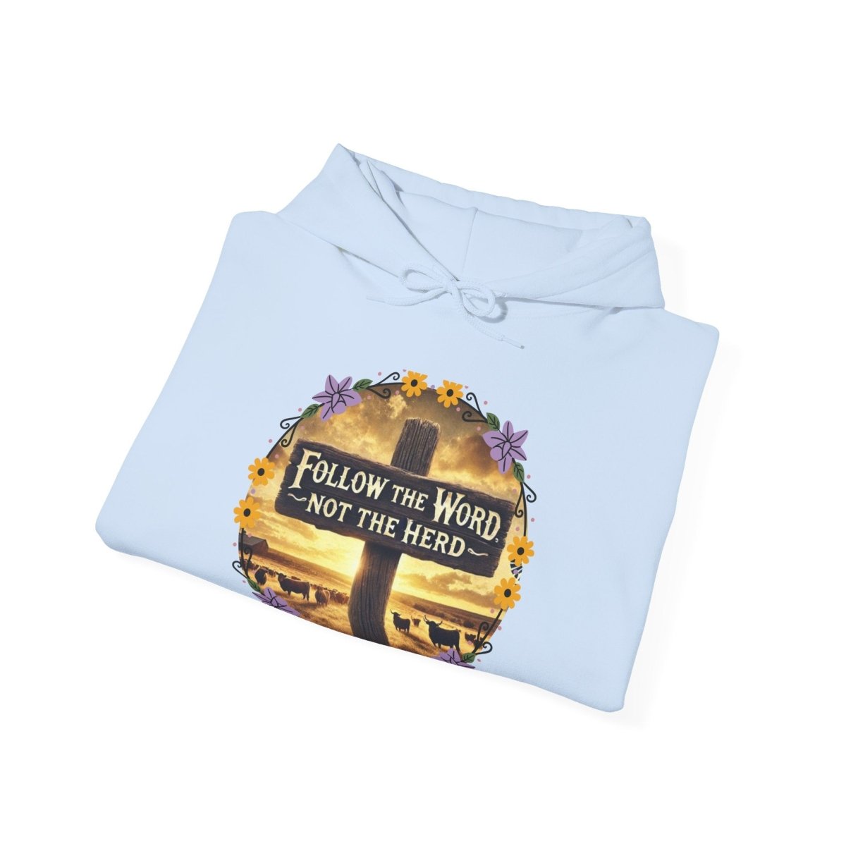 Follow the Word Not the Herd Hoodie | Christian Unisex Faith Sweatshirt